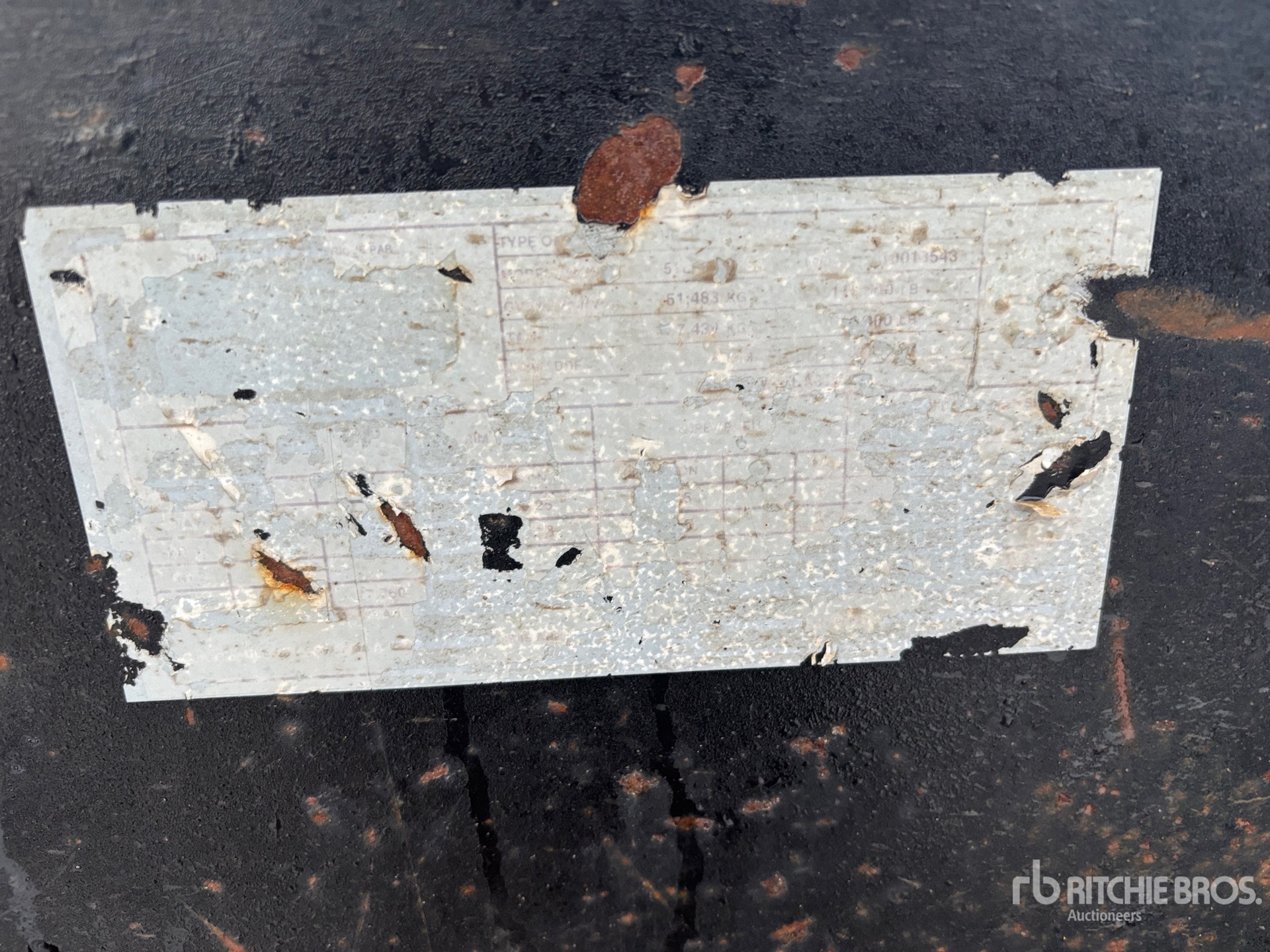 General Appearance with N.º de serie/VIN