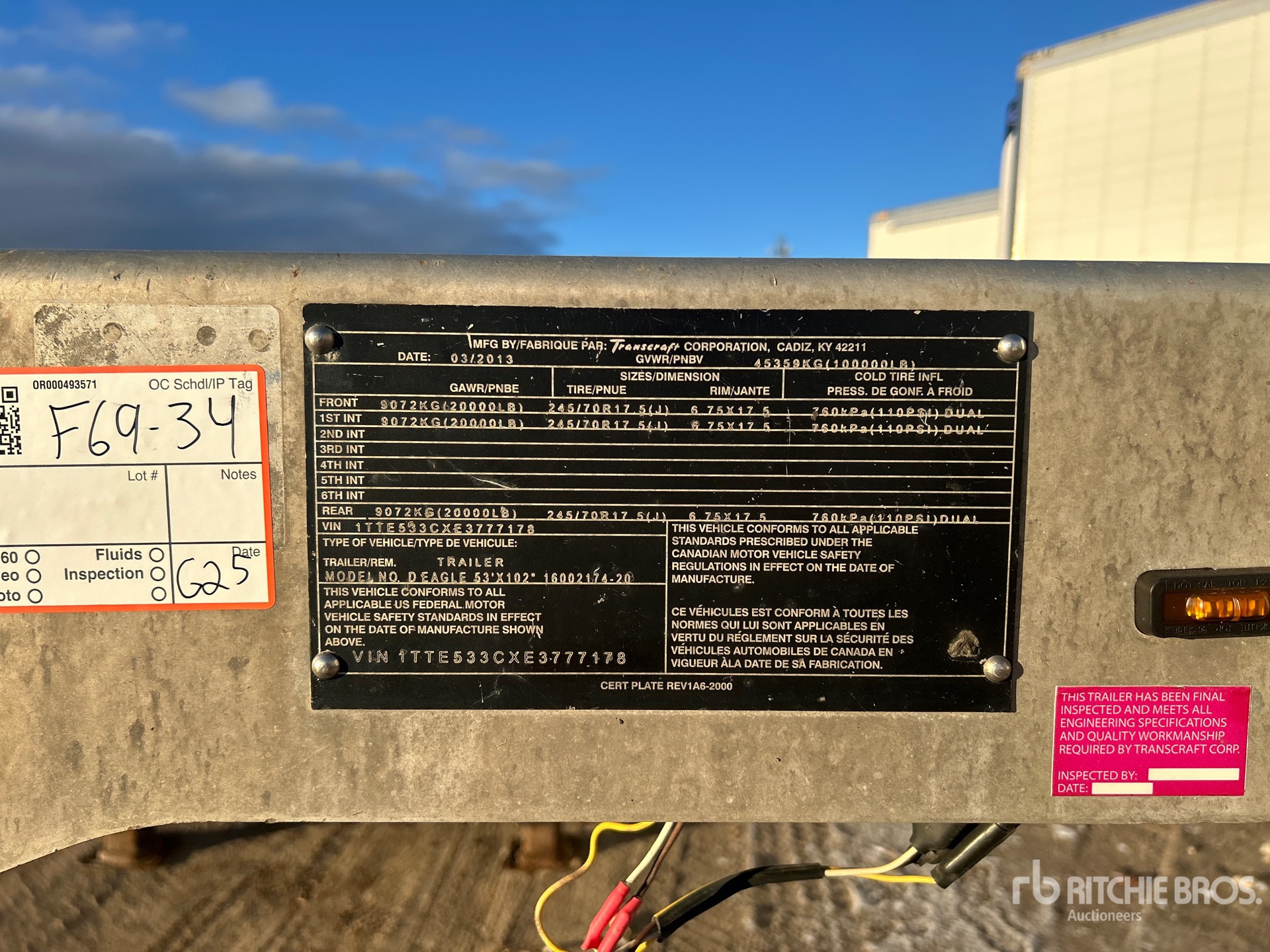 General Appearance with N.º de serie/VIN