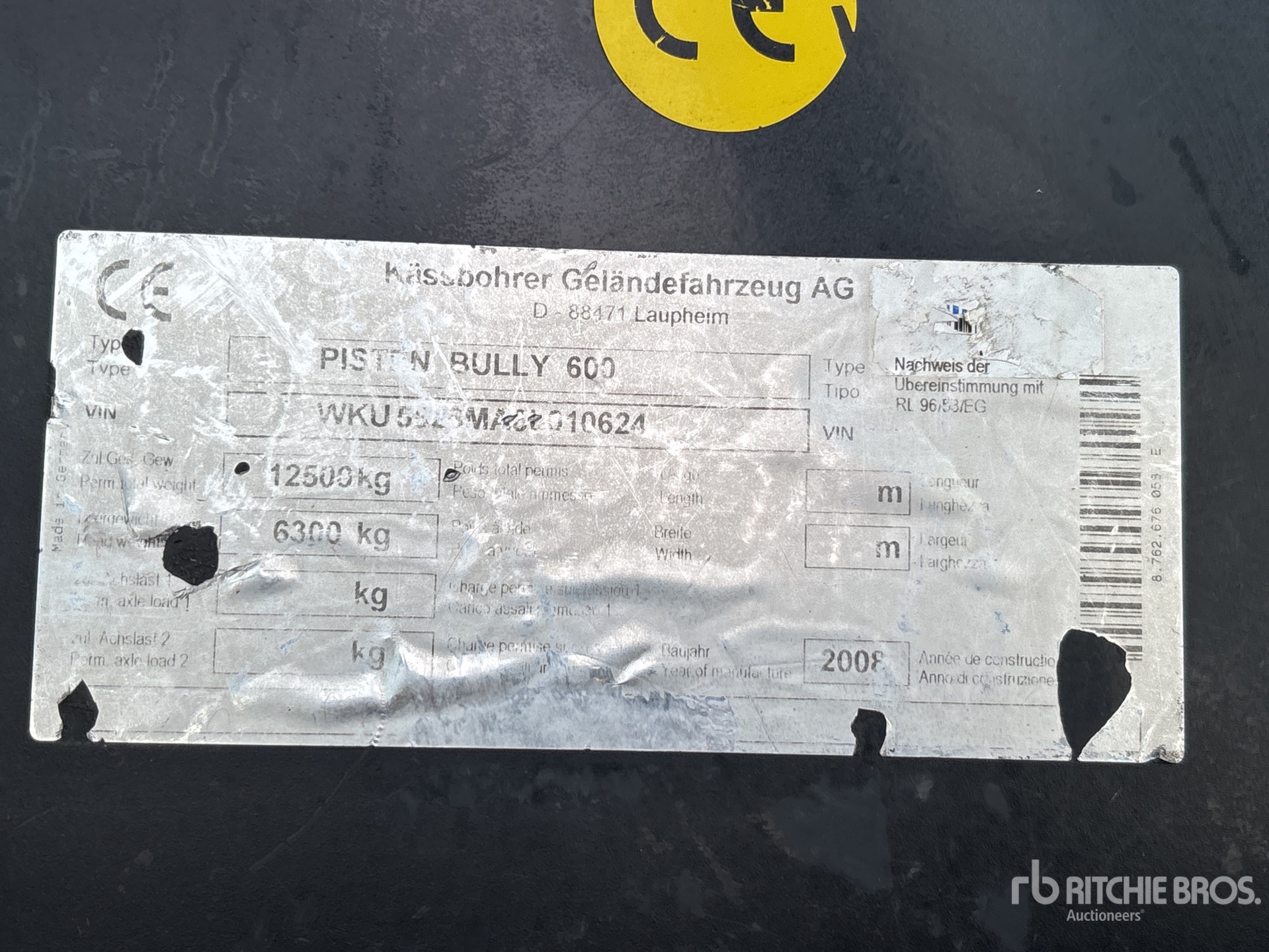 General Appearance with Numero seriale/numero d’identificazione del veicolo (VIN)