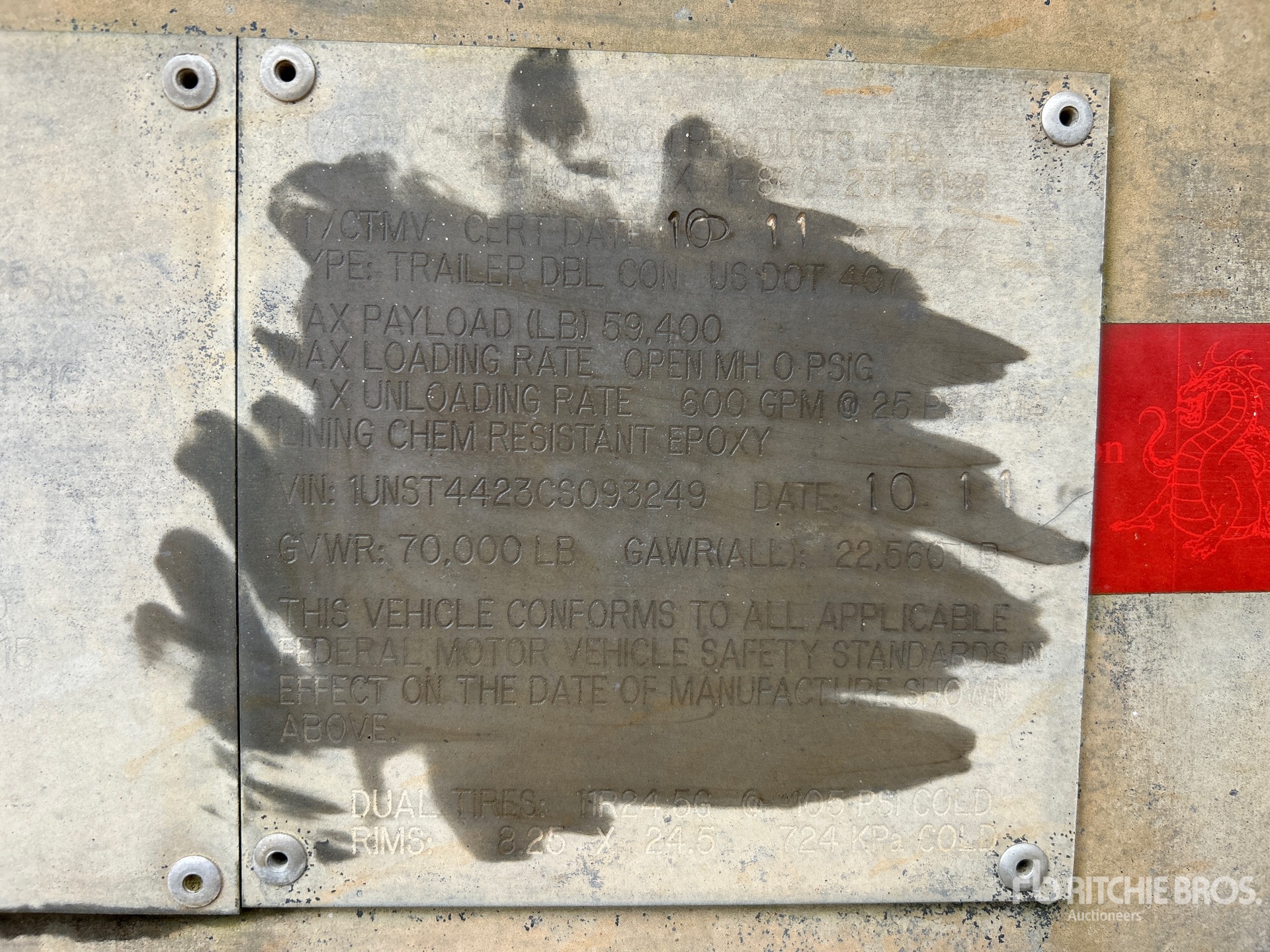 General Appearance with Numero seriale/numero d’identificazione del veicolo (VIN)