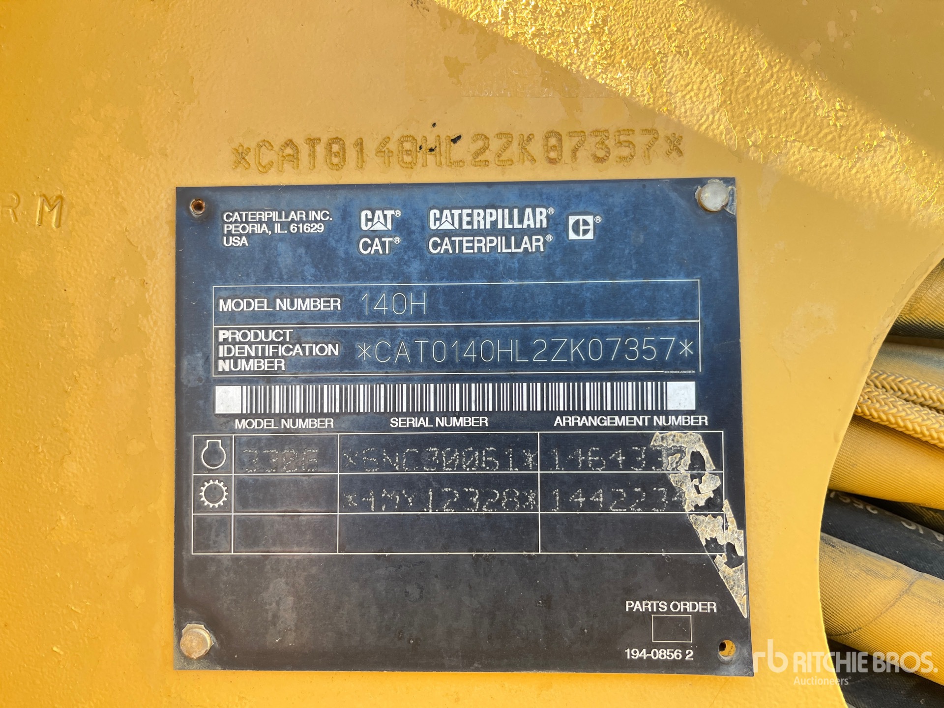 General Appearance with N.º de serie/VIN