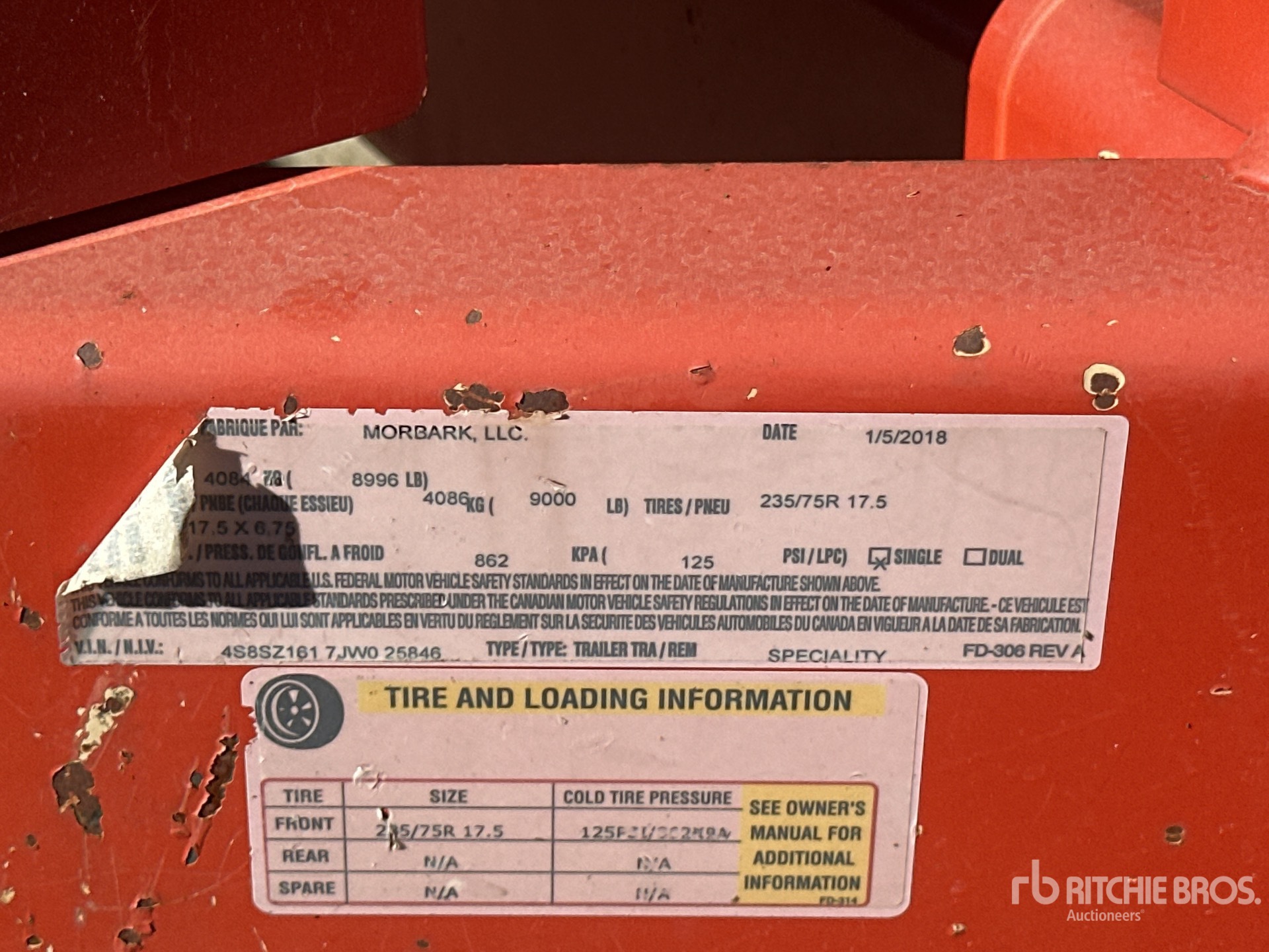 General Appearance with Numero seriale/numero d’identificazione del veicolo (VIN)