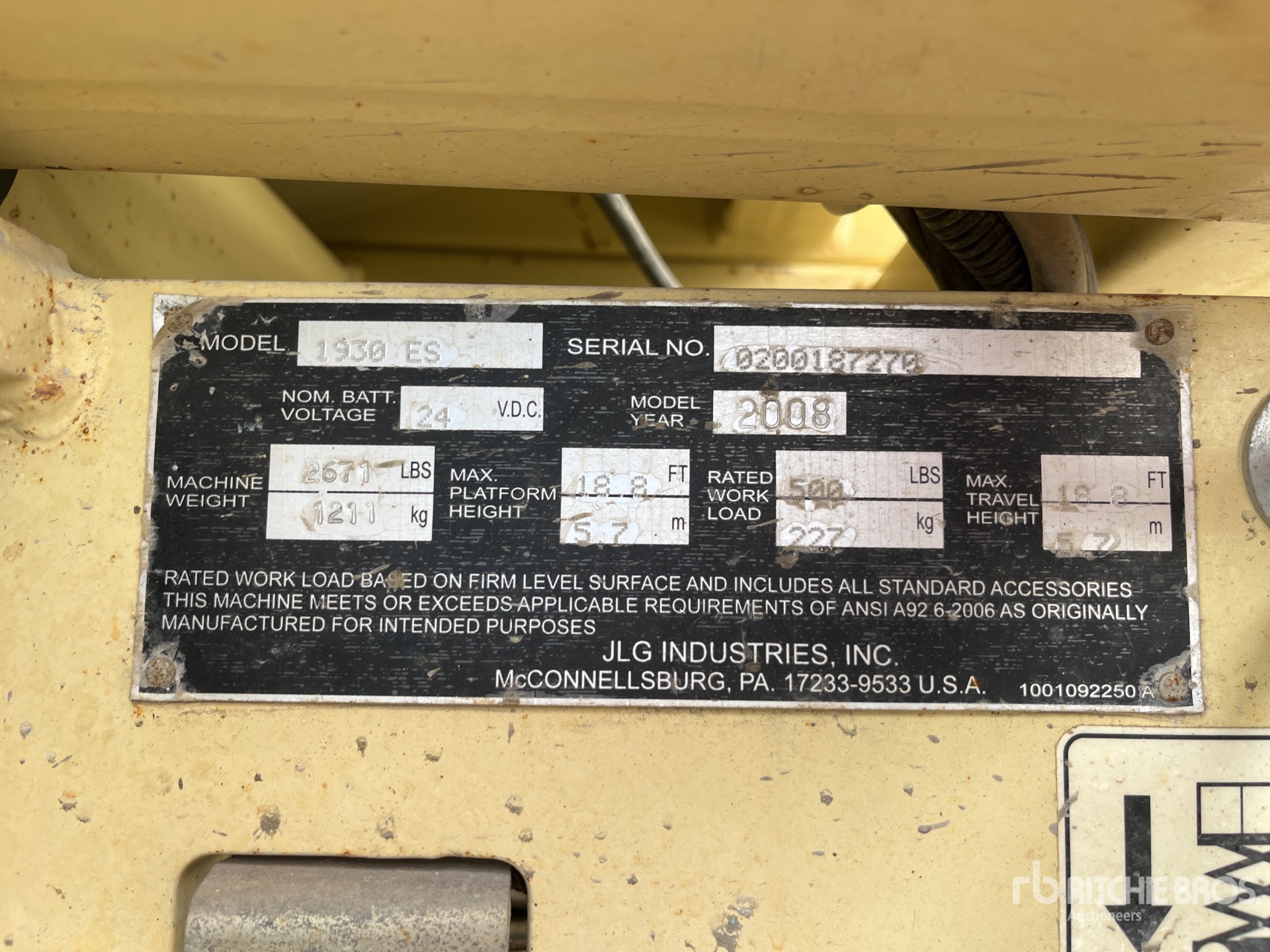 General Appearance with Numer seryjny/numer identyfikacyjny pojazdu