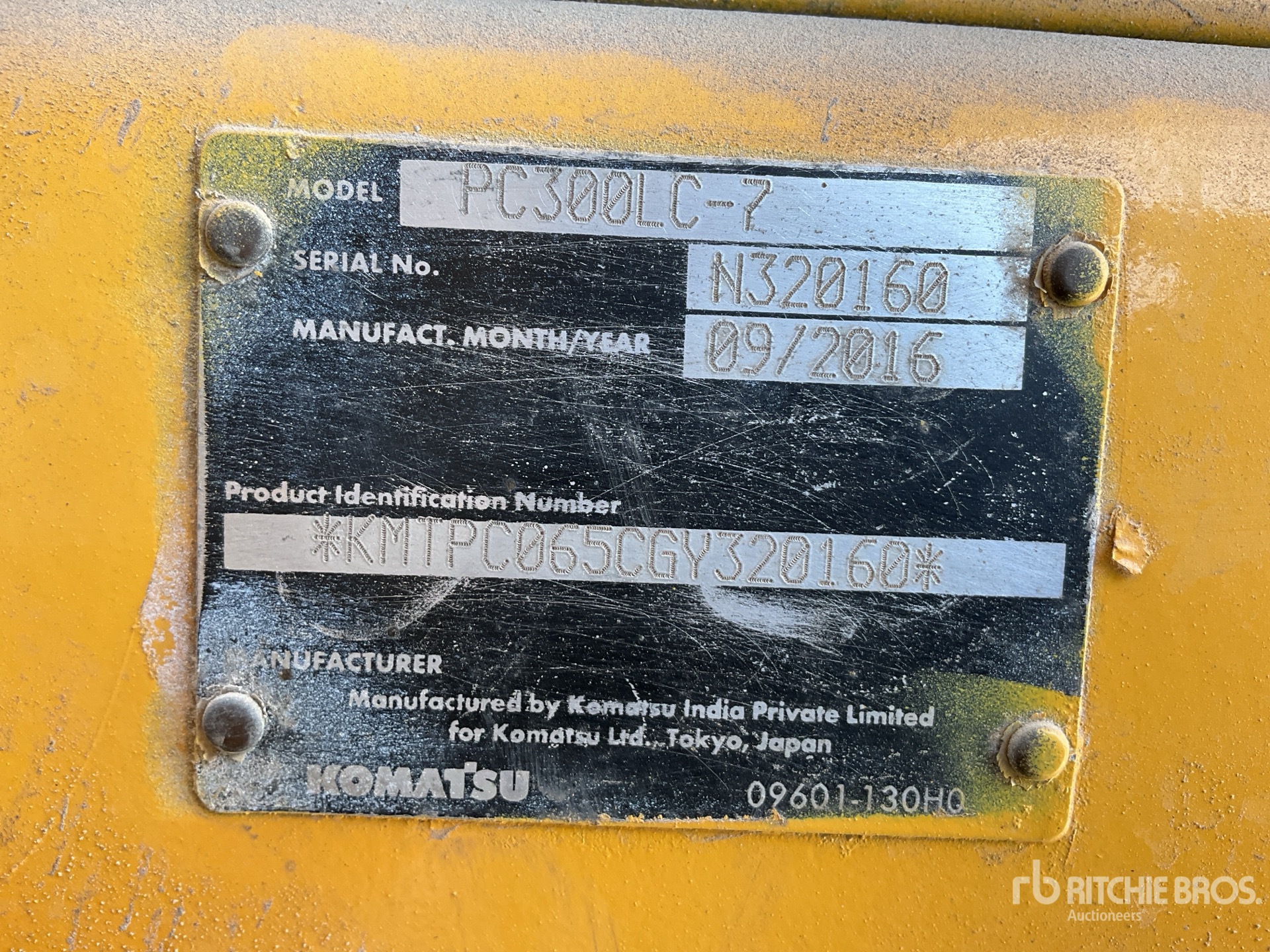 General Appearance with N.º de serie/VIN