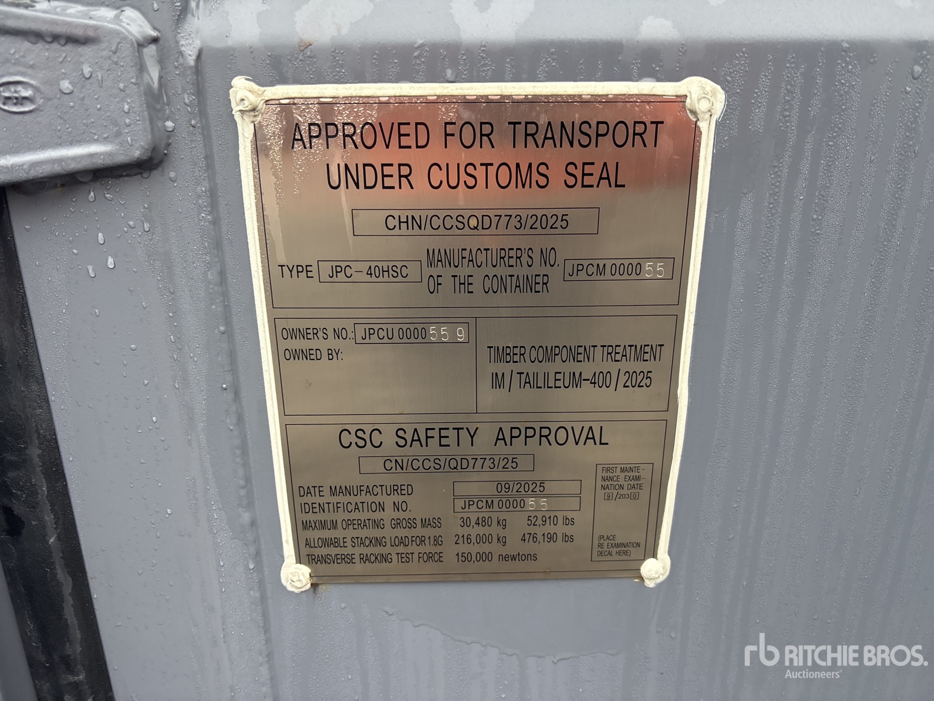 General Appearance with Numer seryjny/numer identyfikacyjny pojazdu