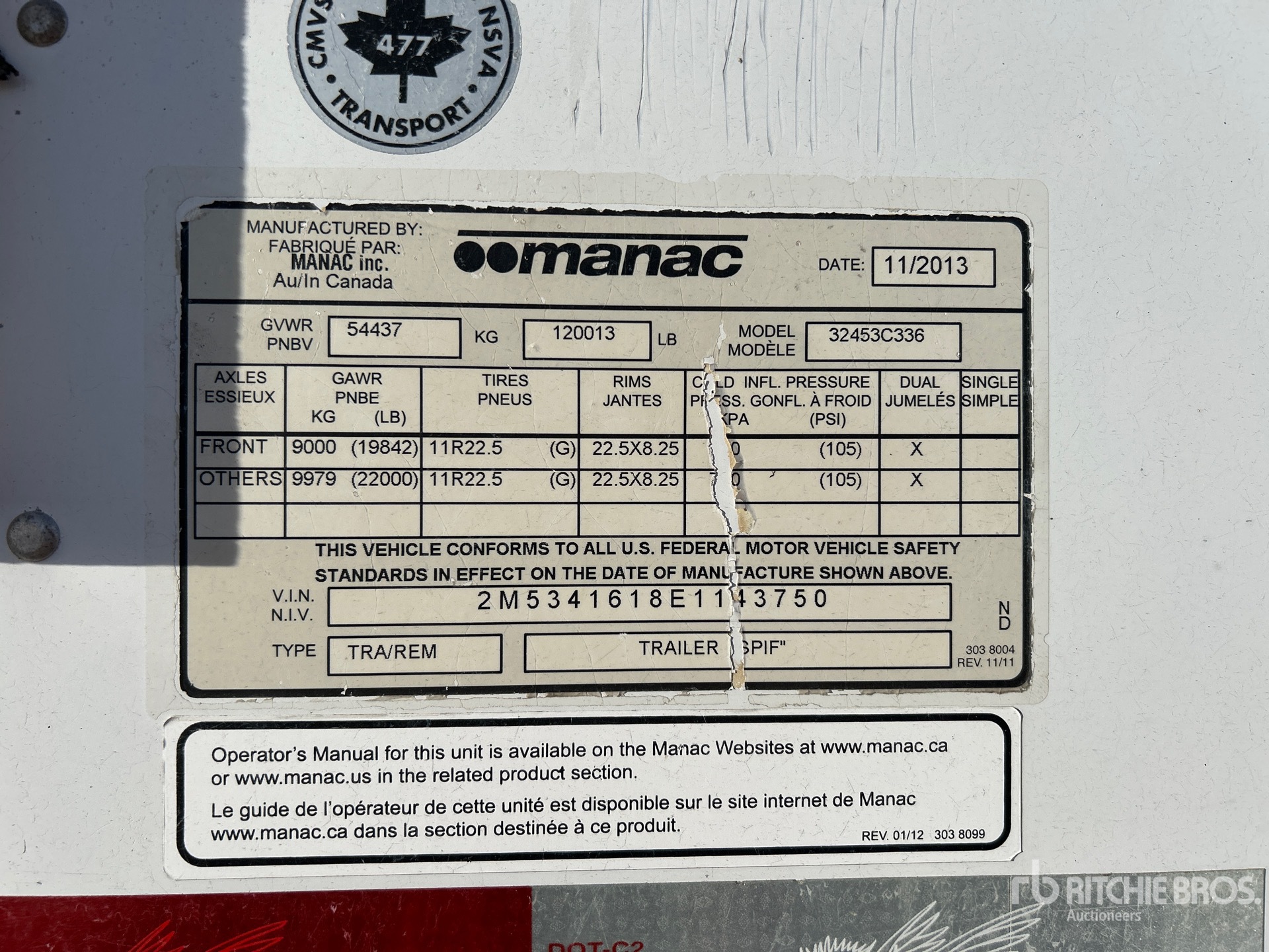 General Appearance with Seriennummer / FIN