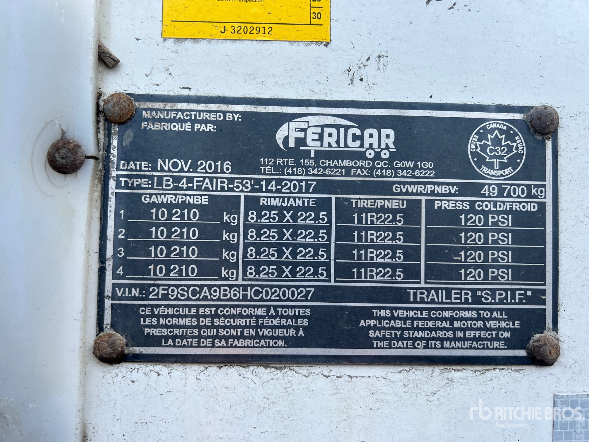 General Appearance with Seriennummer / FIN