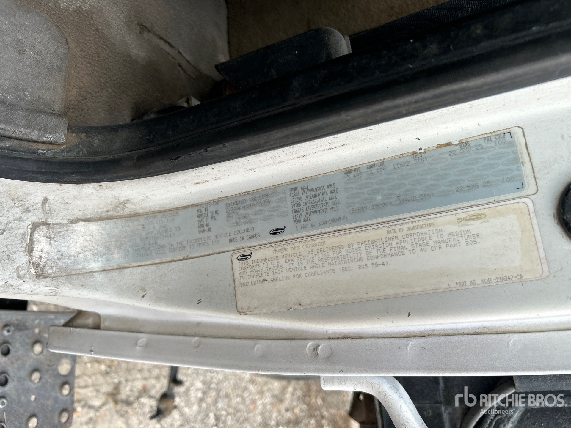 General Appearance with N.º de serie/VIN