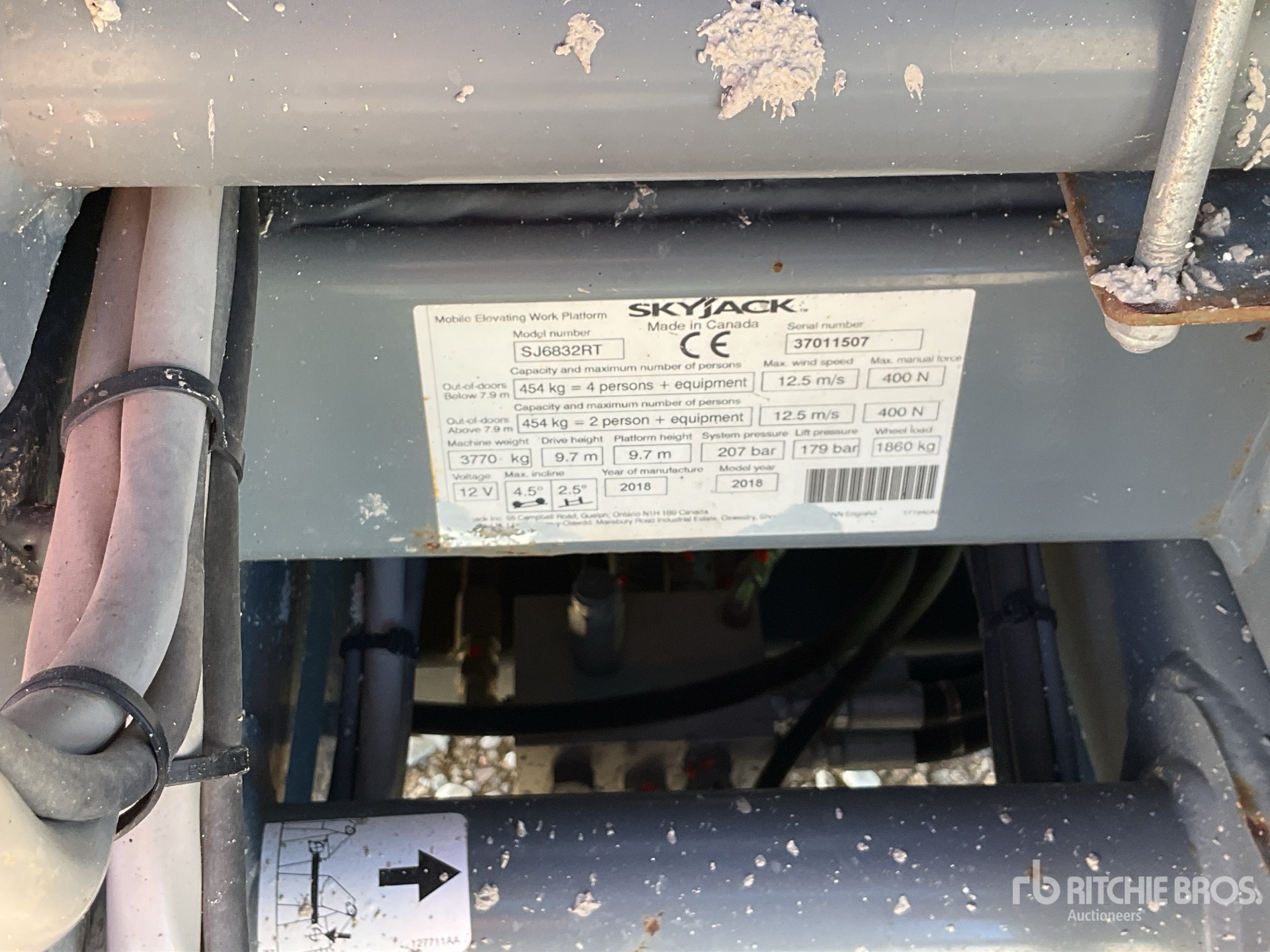 General Appearance with N.º de serie/VIN