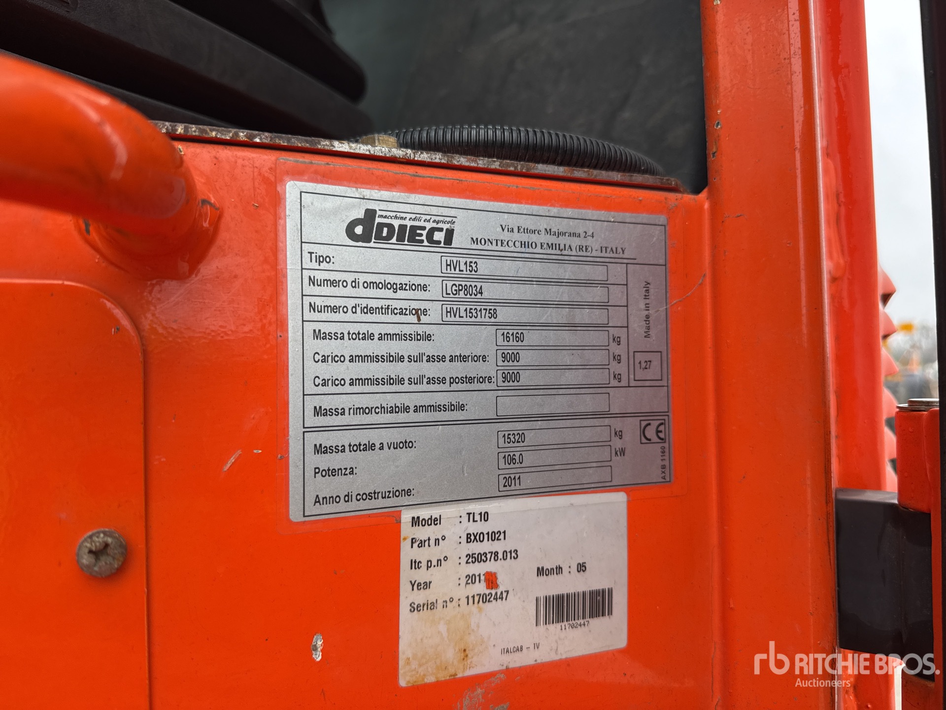 General Appearance with Numéro de série/Numéro d'identification du véhicule automobile