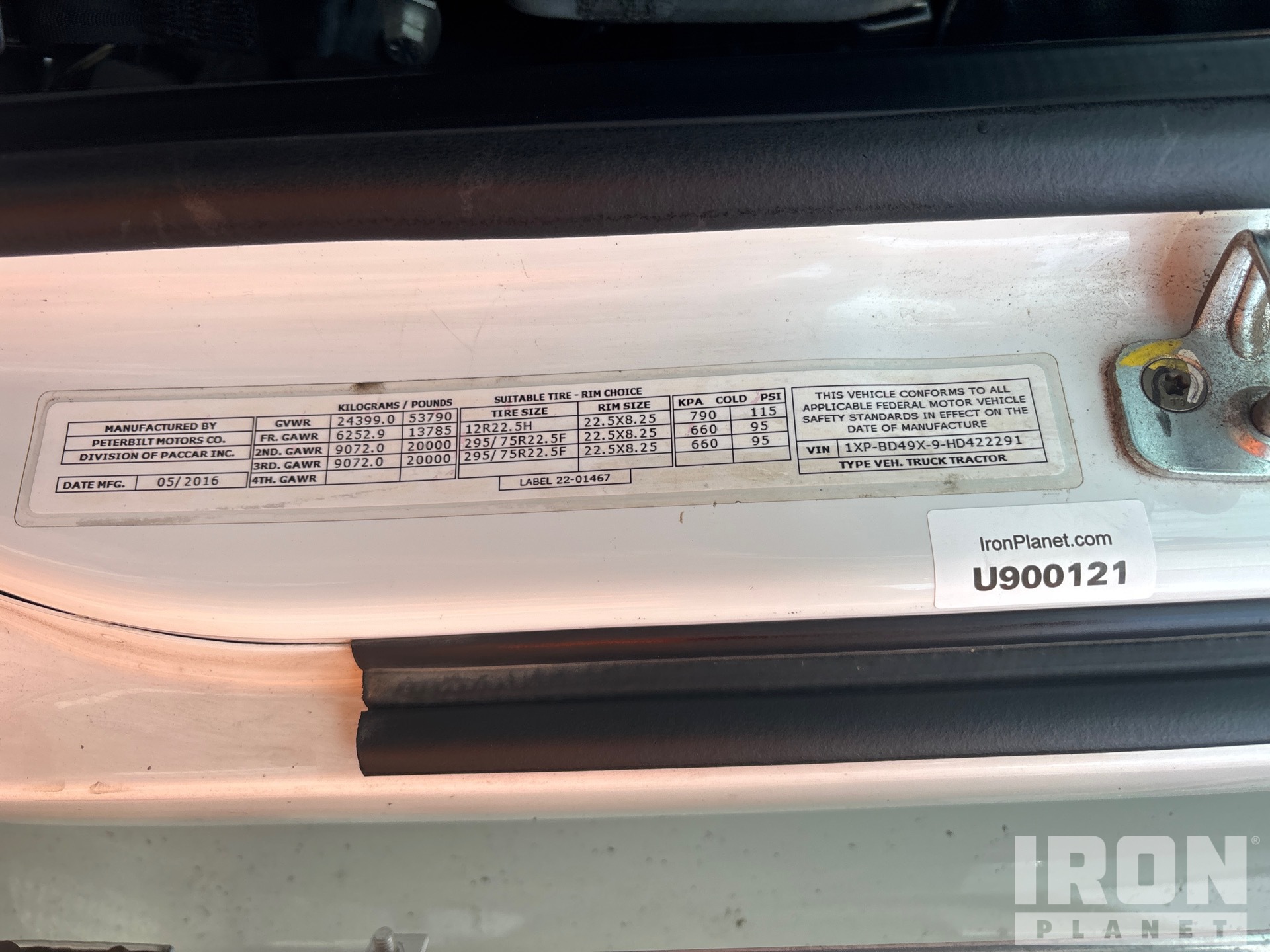 General Appearance with N.º de serie/VIN