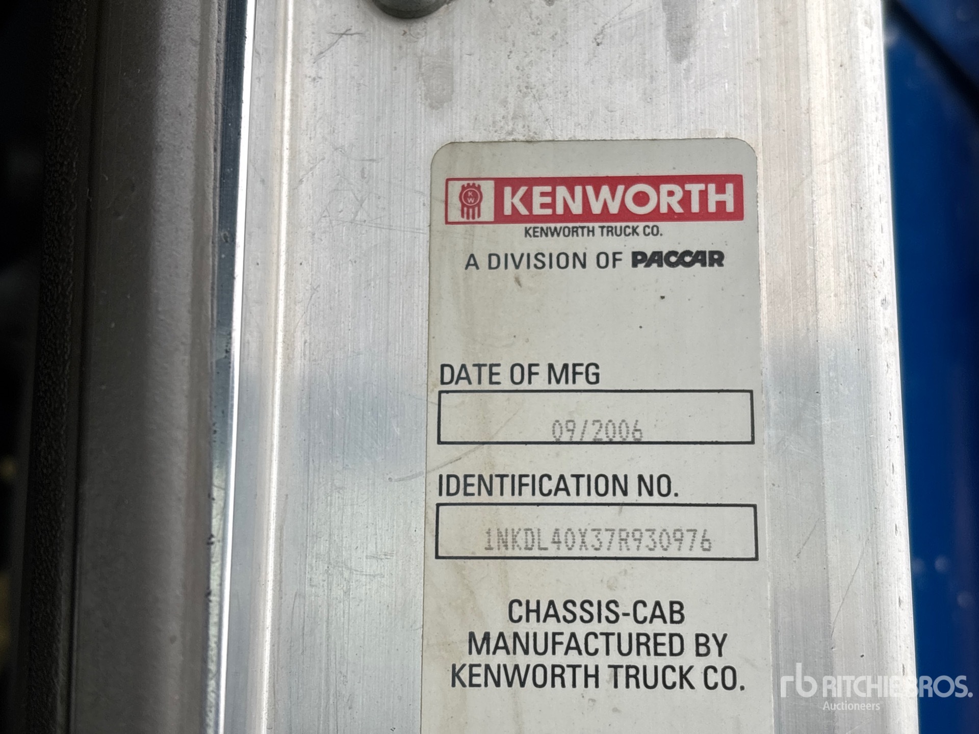 General Appearance with Numéro de série/Numéro d'identification du véhicule automobile