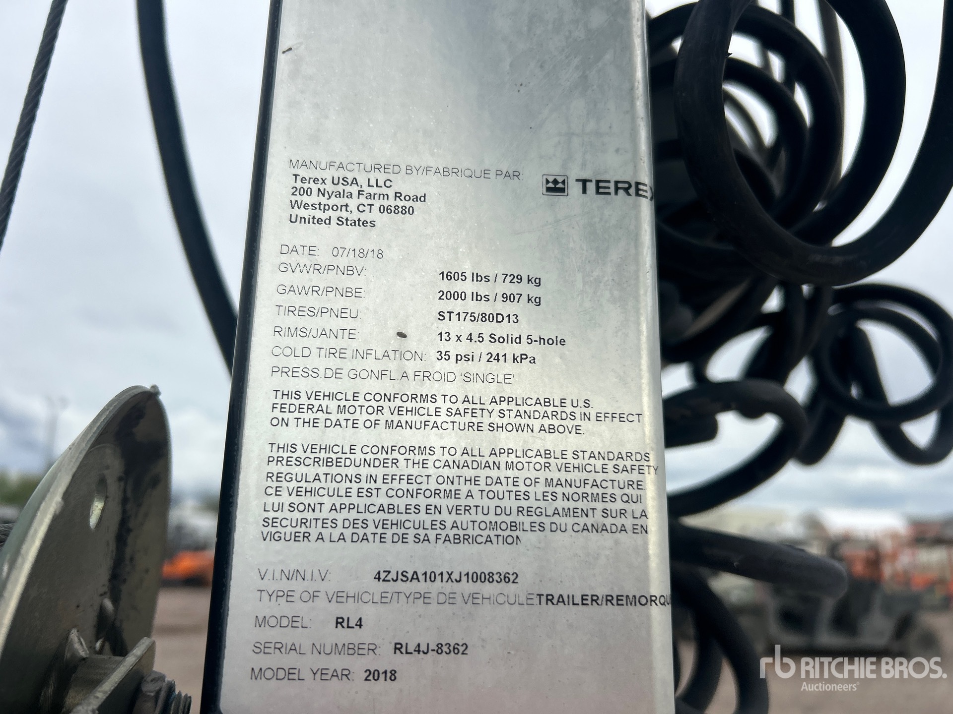 General Appearance with N.º de serie/VIN