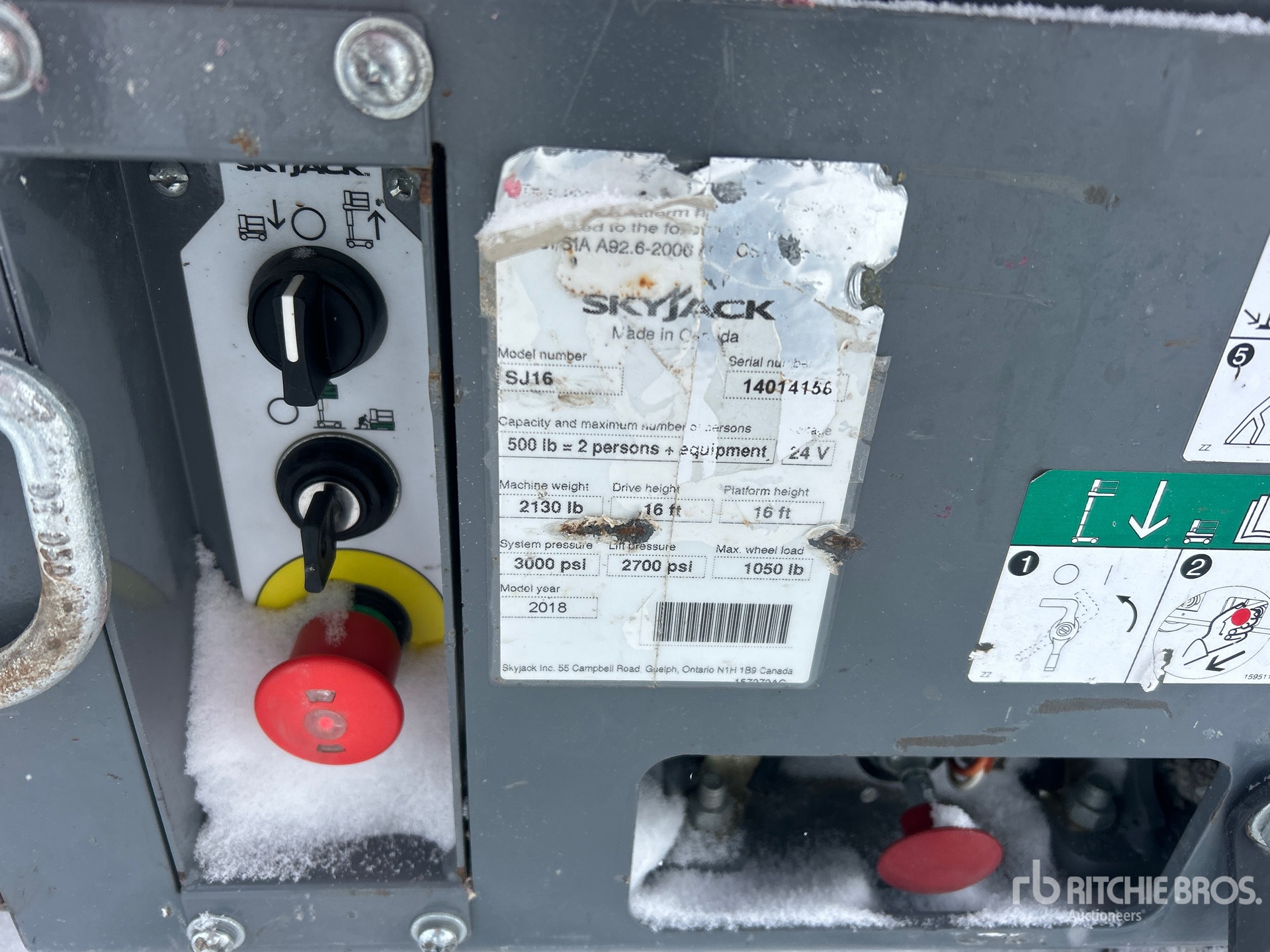 General Appearance with N.º de serie/VIN