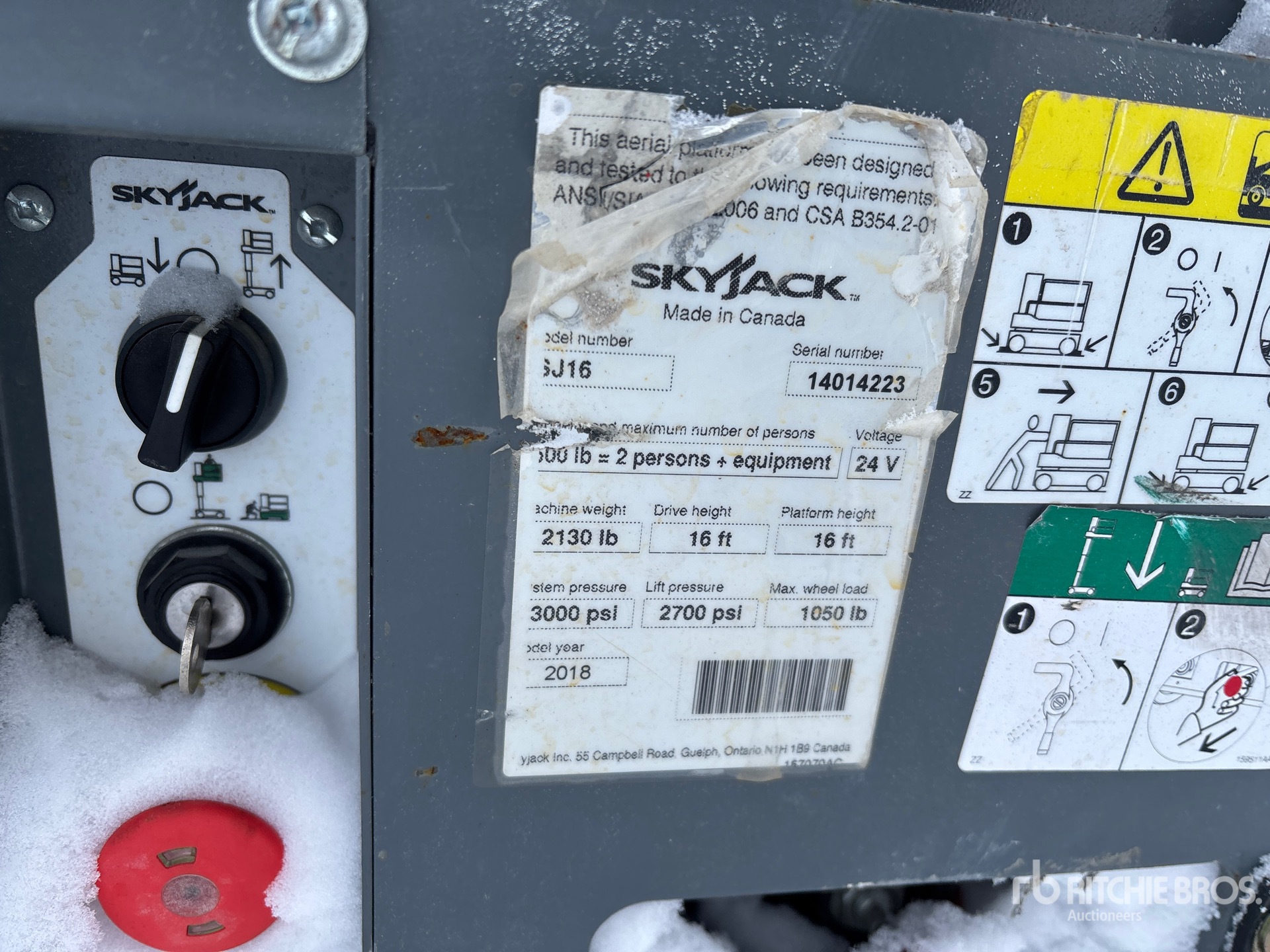 General Appearance with N.º de serie/VIN