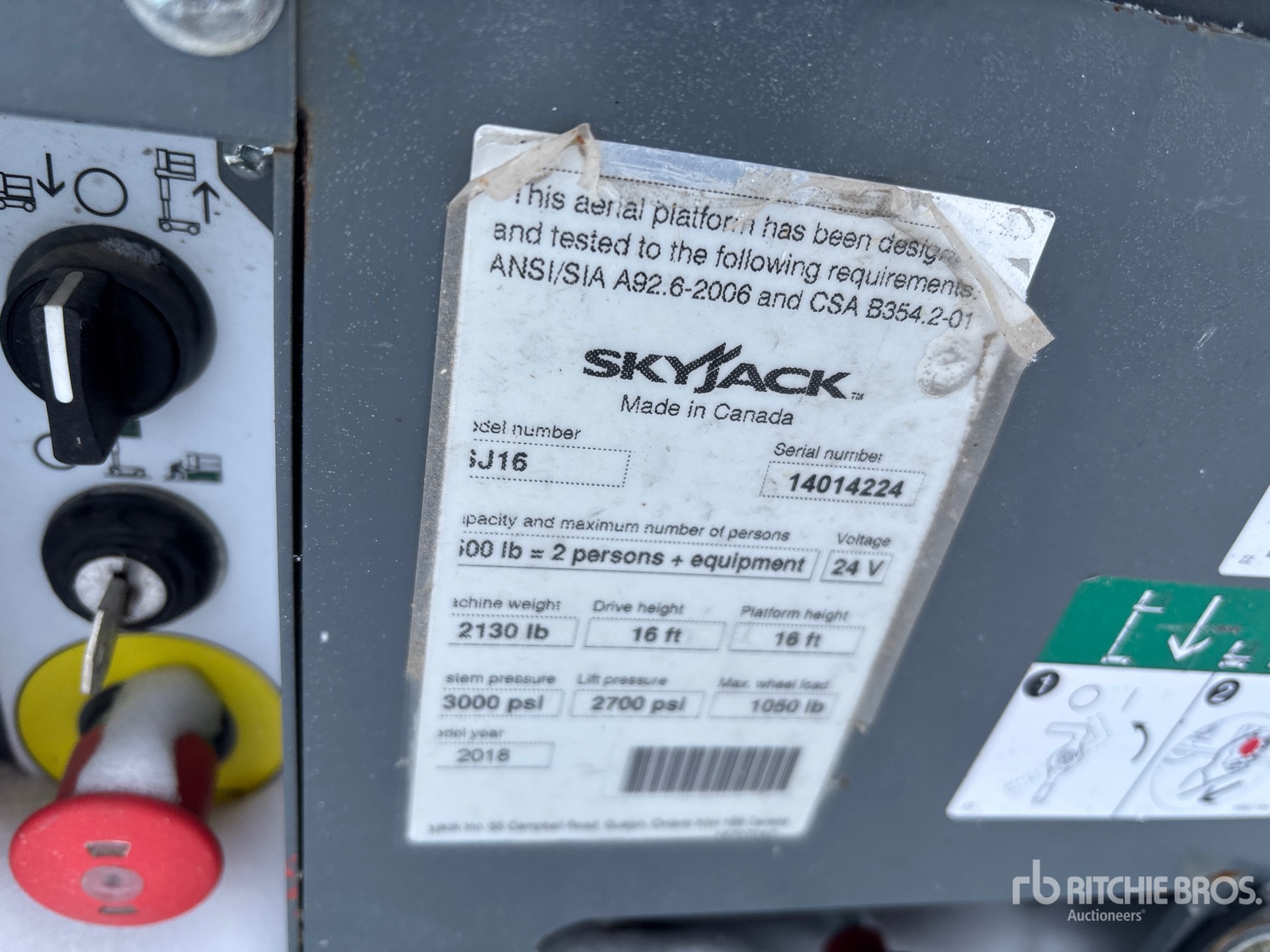 General Appearance with N.º de serie/VIN