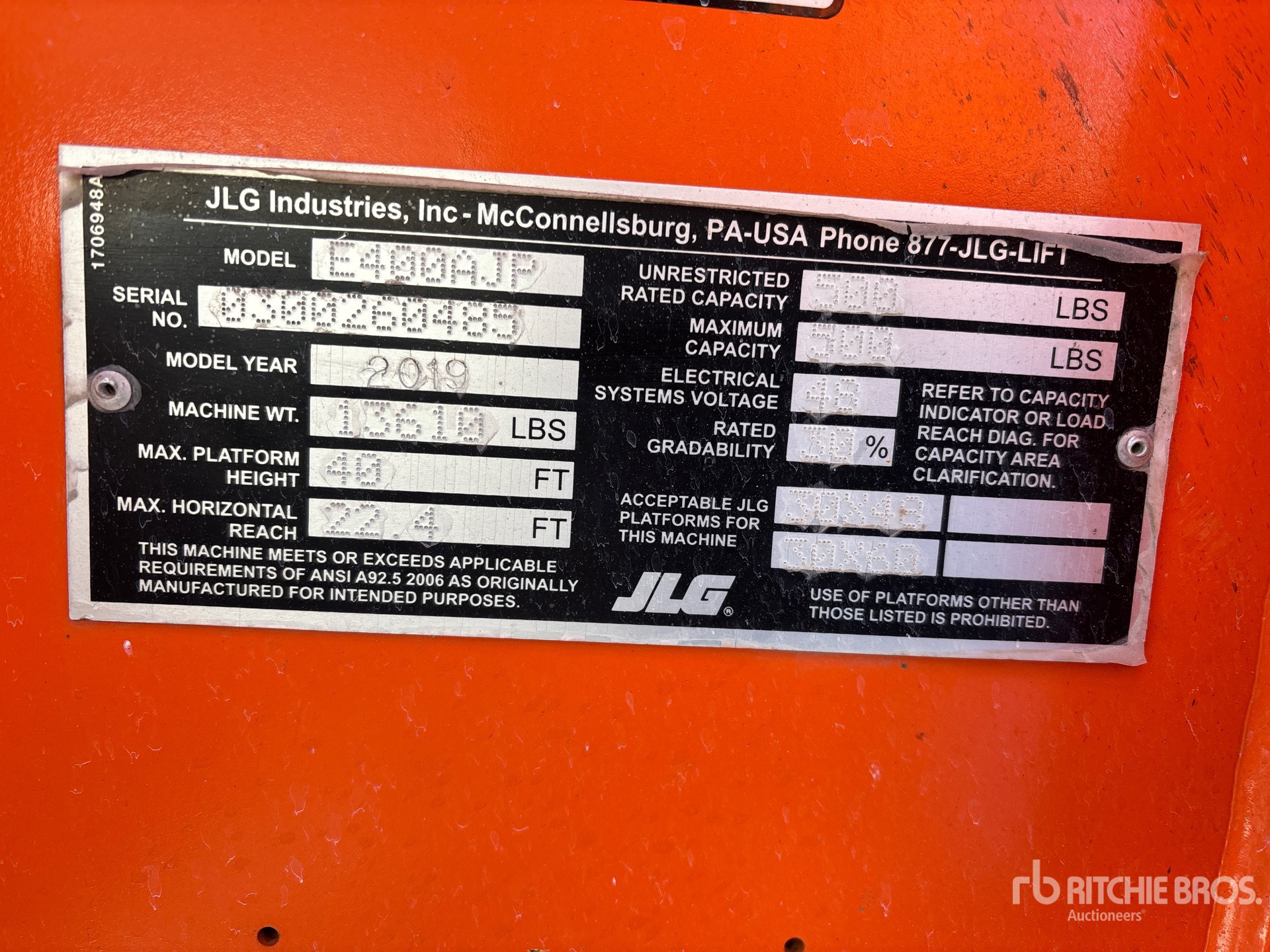 General Appearance with Numer seryjny/numer identyfikacyjny pojazdu