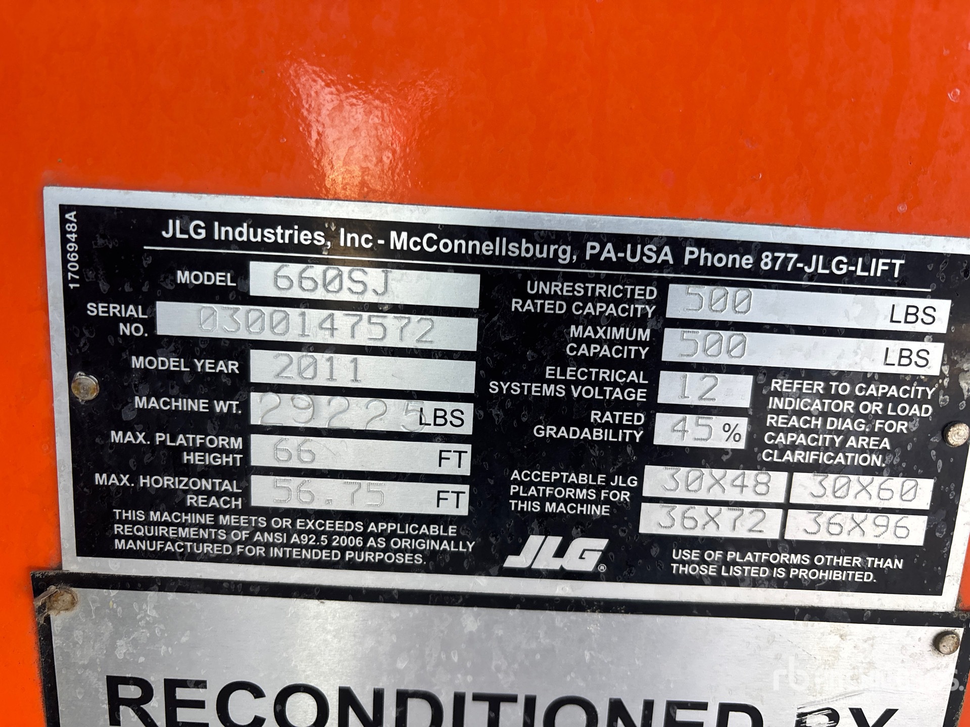 General Appearance with N.º de serie/VIN