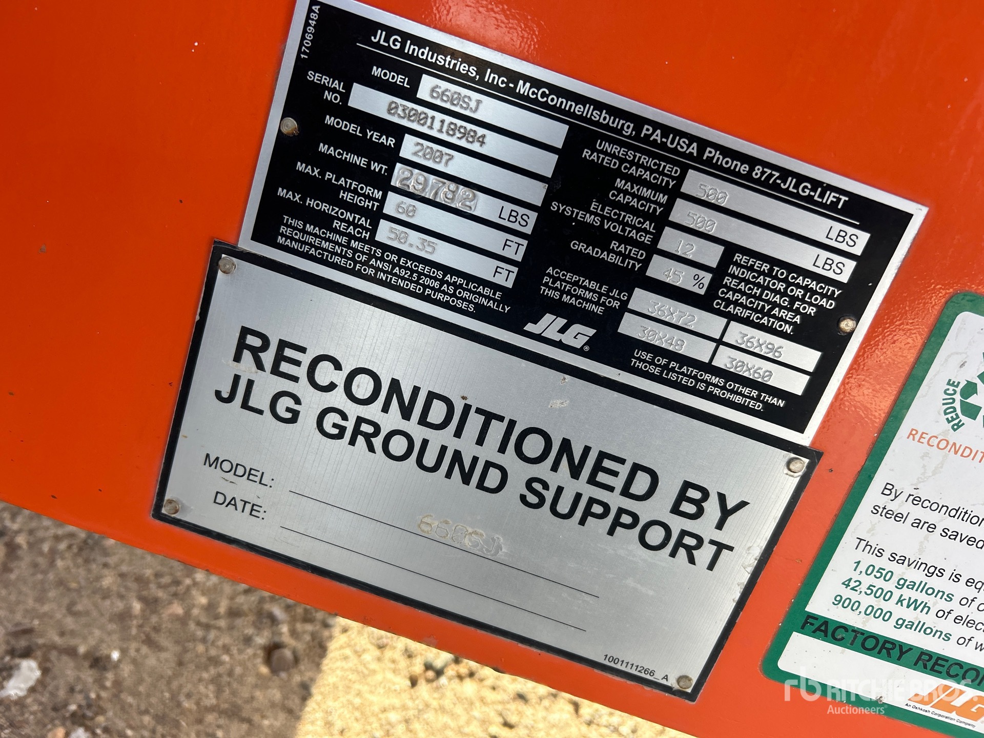 General Appearance with N.º de serie/VIN