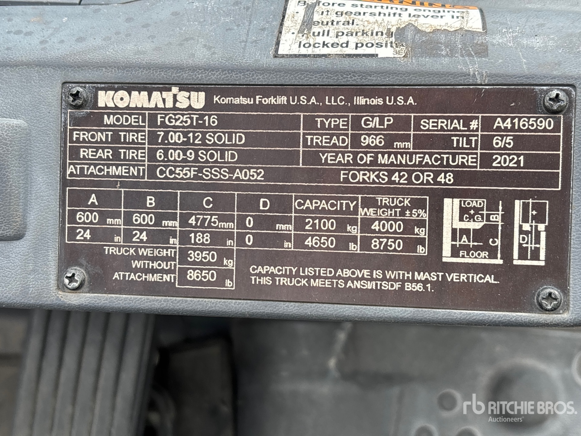 General Appearance with Numéro de série/Numéro d'identification du véhicule automobile