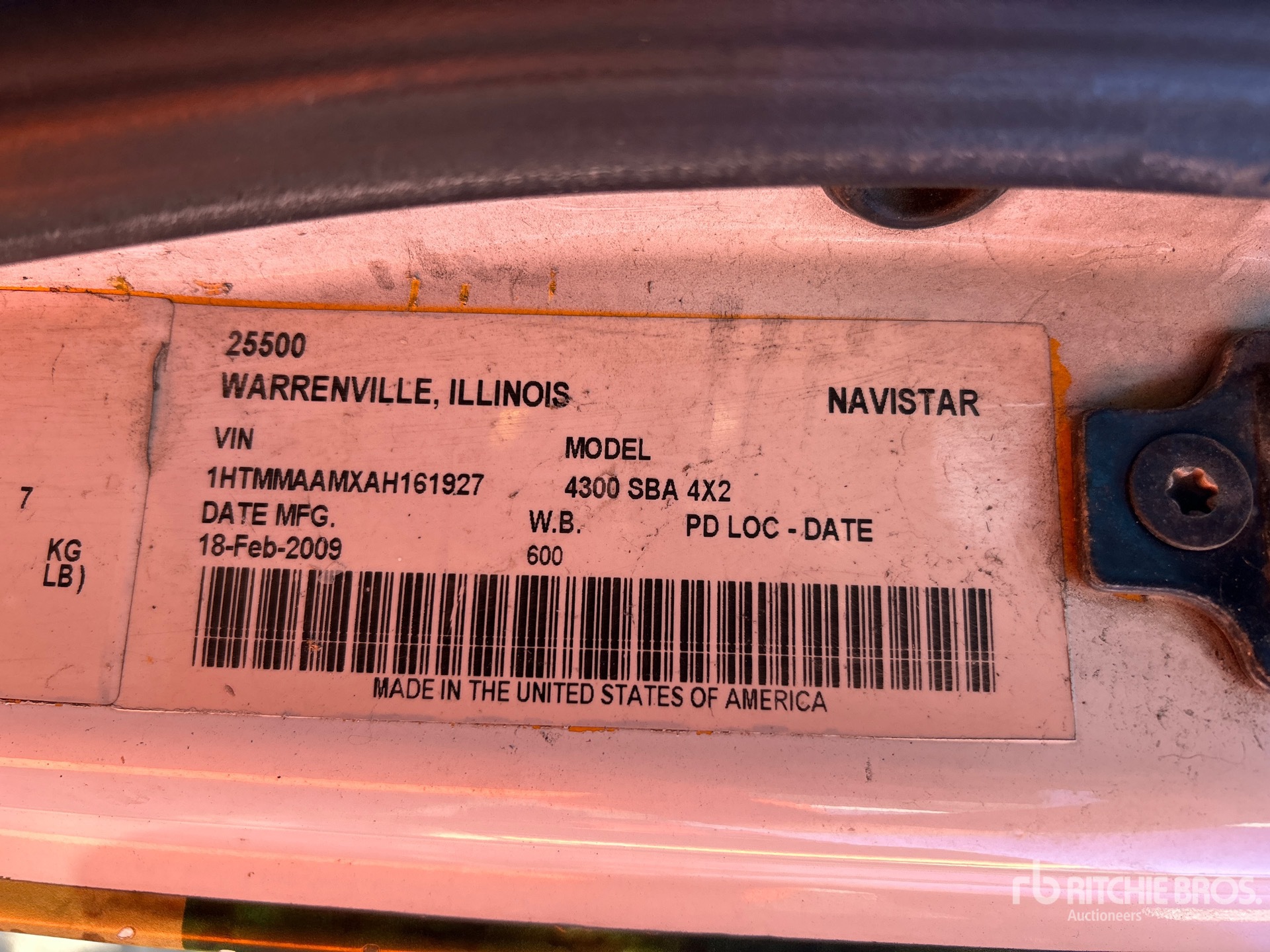 General Appearance with Numero seriale/numero d’identificazione del veicolo (VIN)