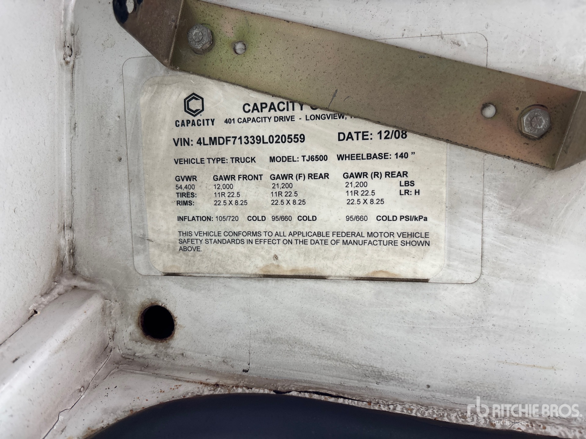 General Appearance with N.º de serie/VIN