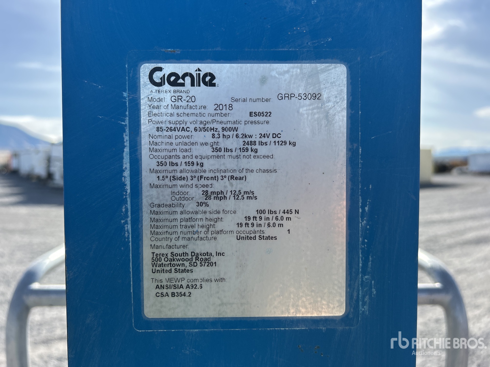 General Appearance with Seriennummer / FIN