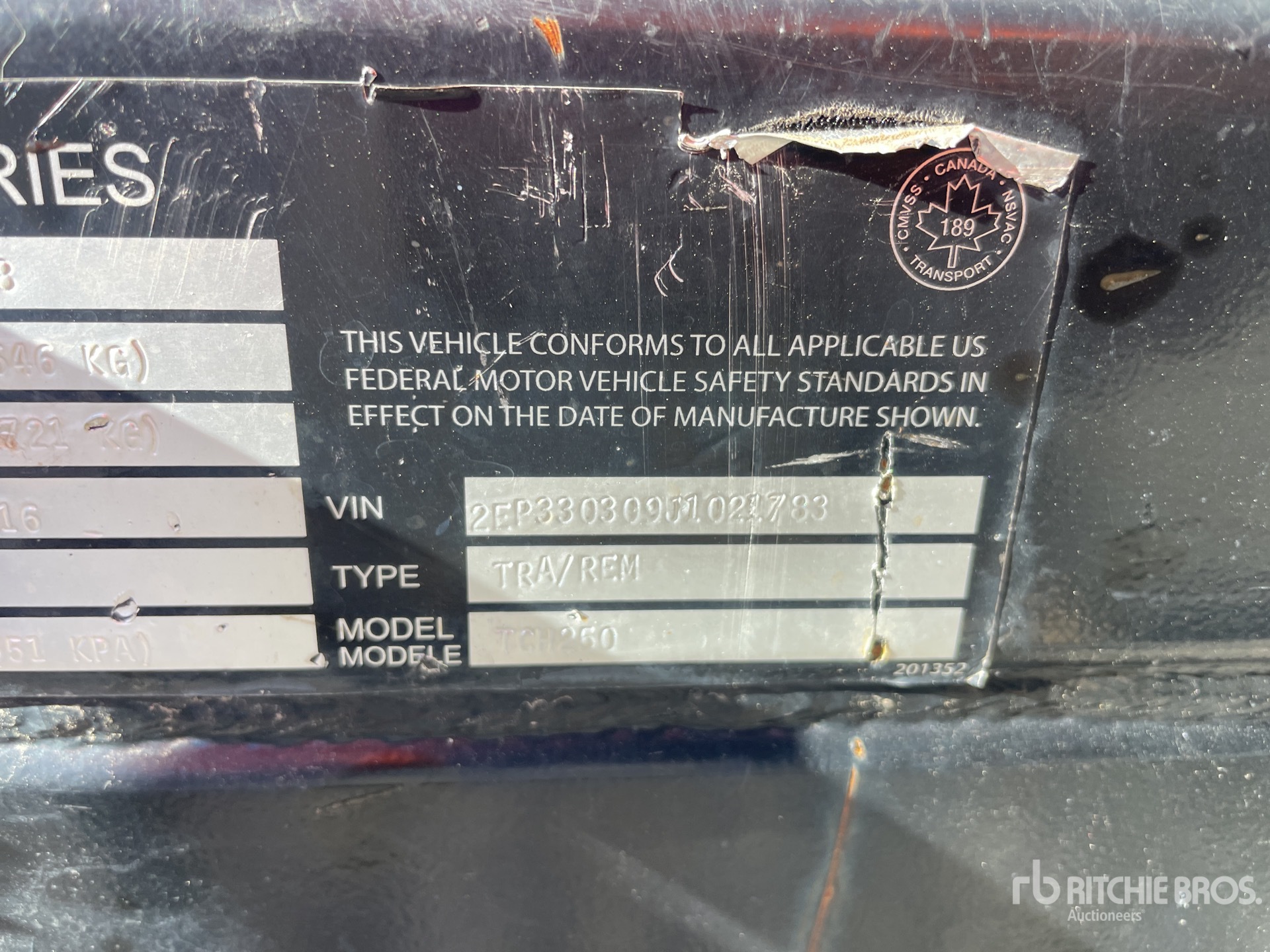 General Appearance with Numéro de série/Numéro d'identification du véhicule automobile