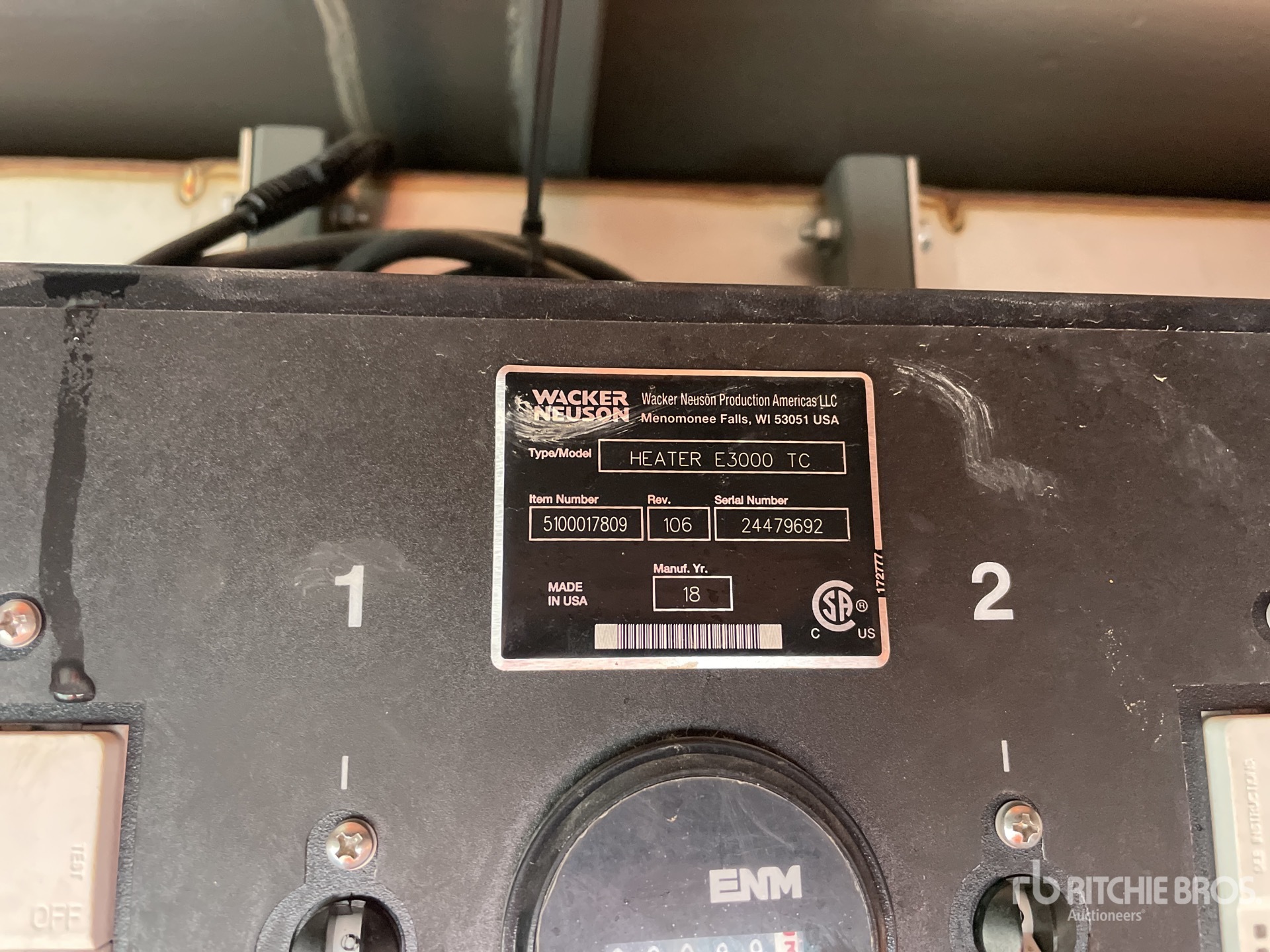 General Appearance with N.º de serie/VIN