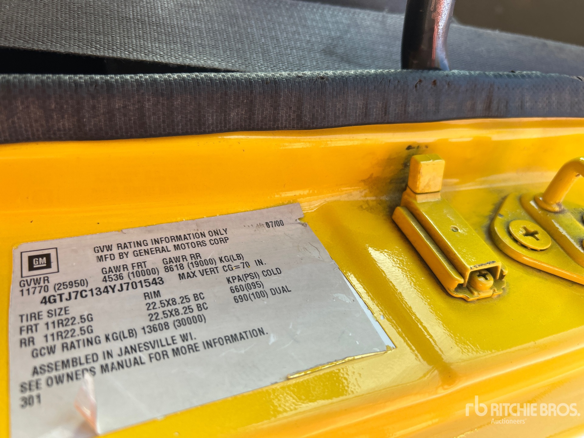 General Appearance with Numéro de série/Numéro d'identification du véhicule automobile