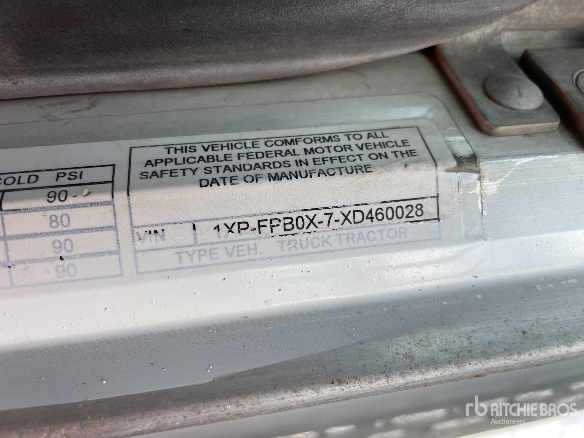 General Appearance with N.º de serie/VIN