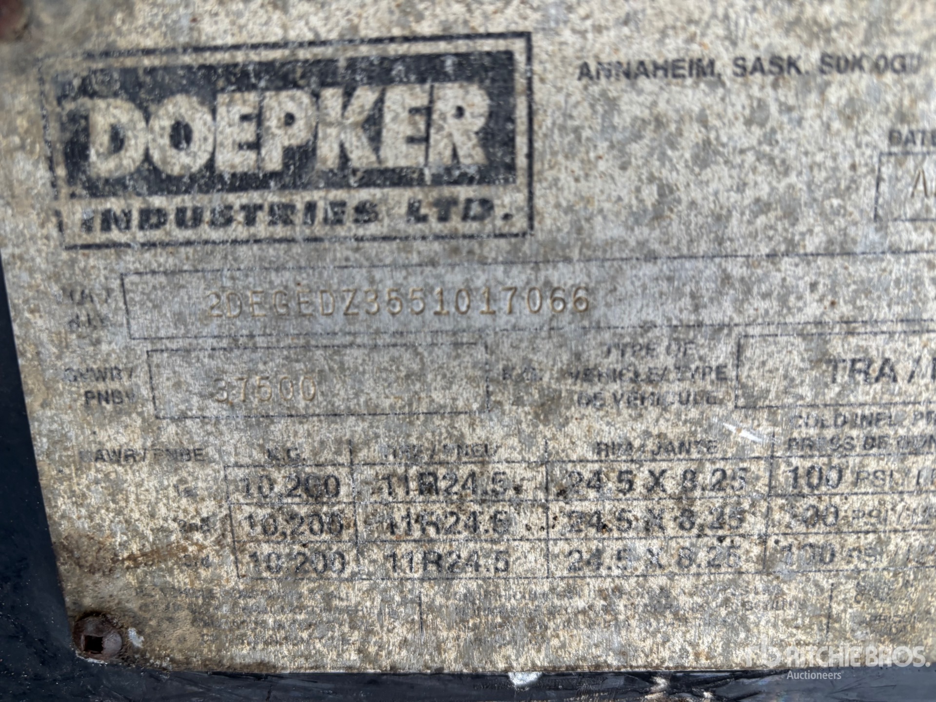 General Appearance with Seriennummer / FIN