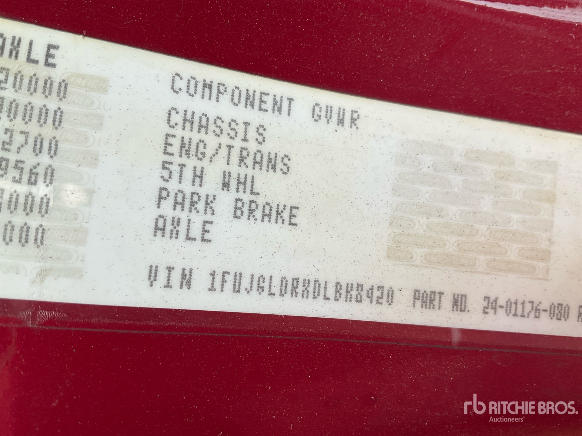 General Appearance with Numero seriale/numero d’identificazione del veicolo (VIN)