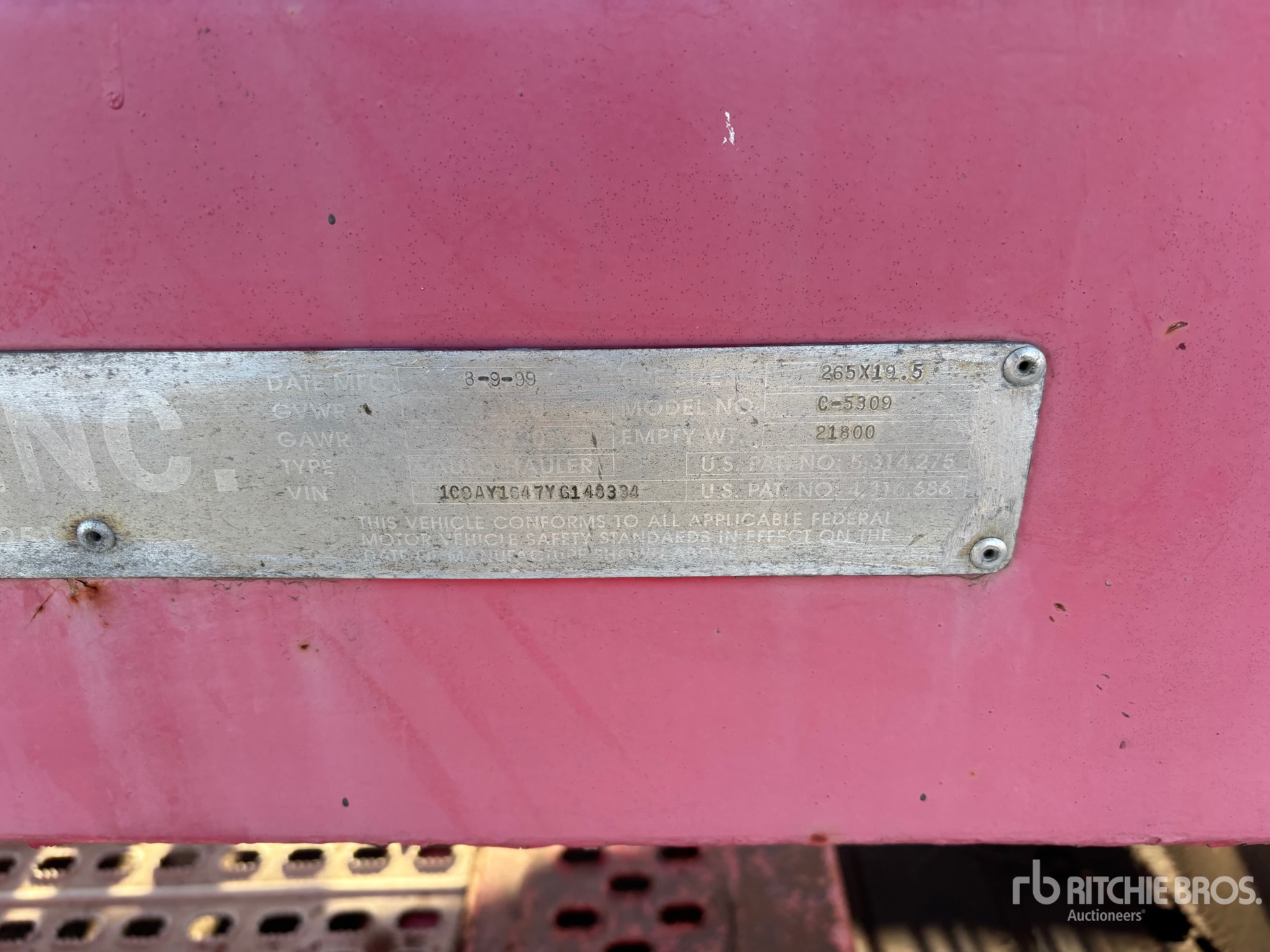 General Appearance with N.º de serie/VIN