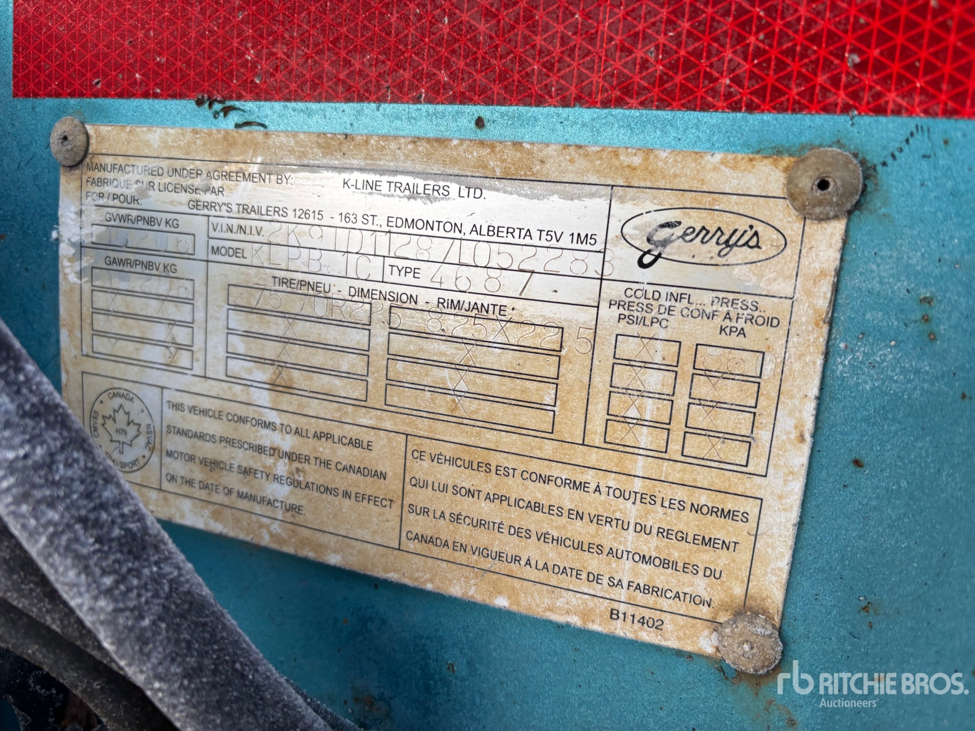 General Appearance with N.º de serie/VIN