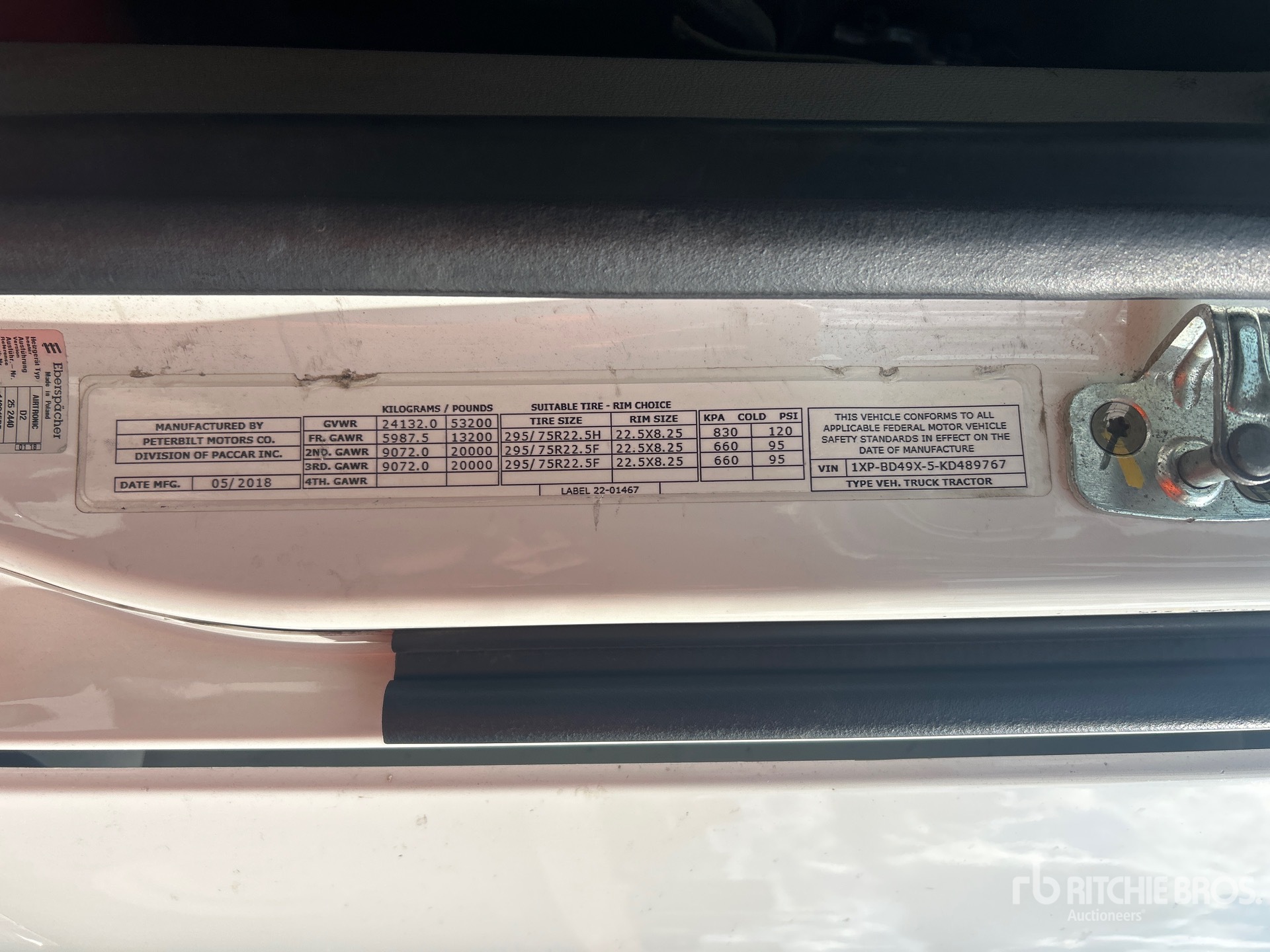 General Appearance with N.º de serie/VIN