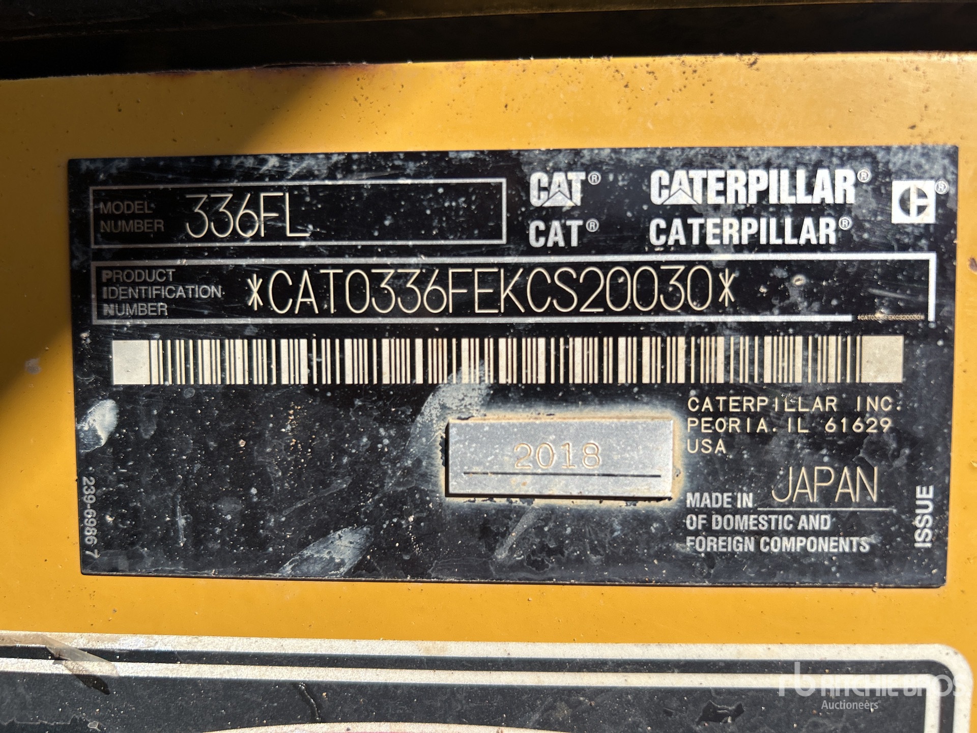 General Appearance with N.º de serie/VIN