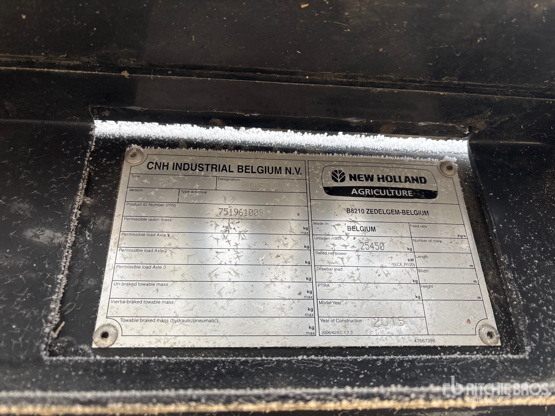 General Appearance with N.º de serie/VIN