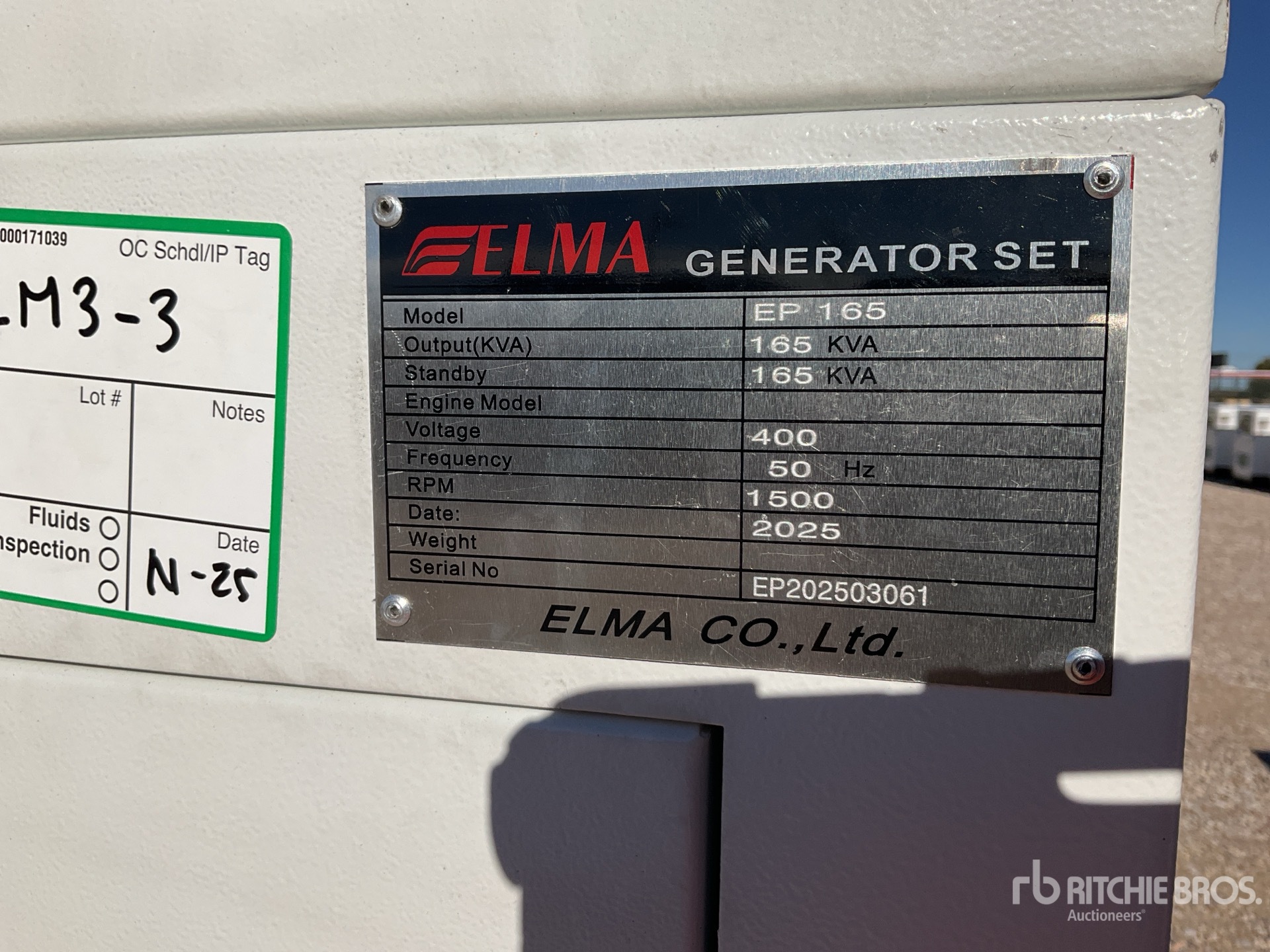 General Appearance with N.º de serie/VIN