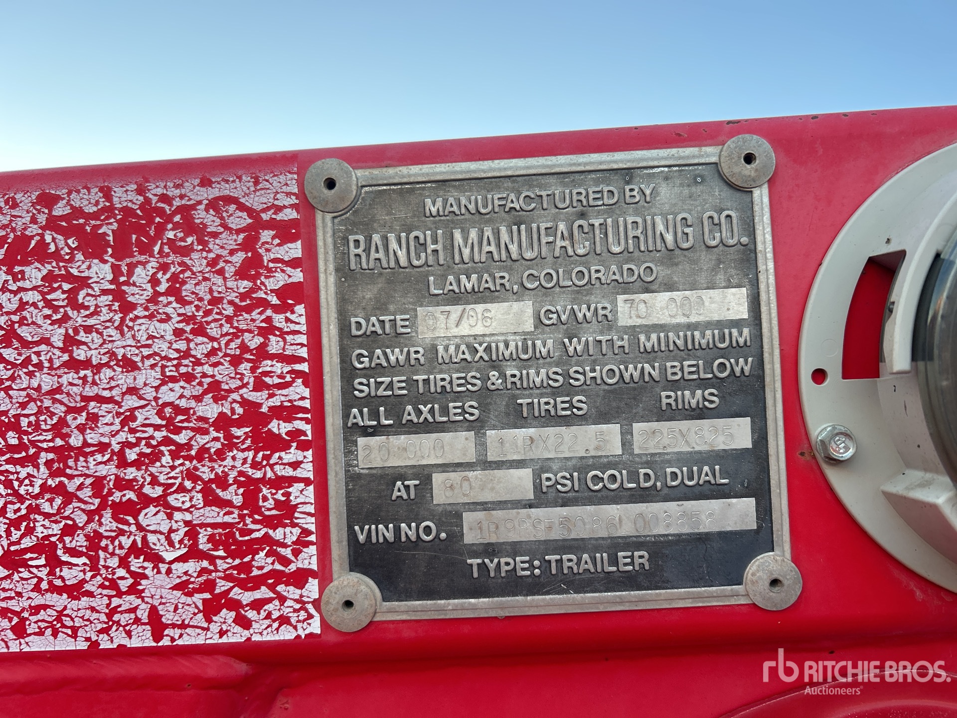 General Appearance with N.º de serie/VIN