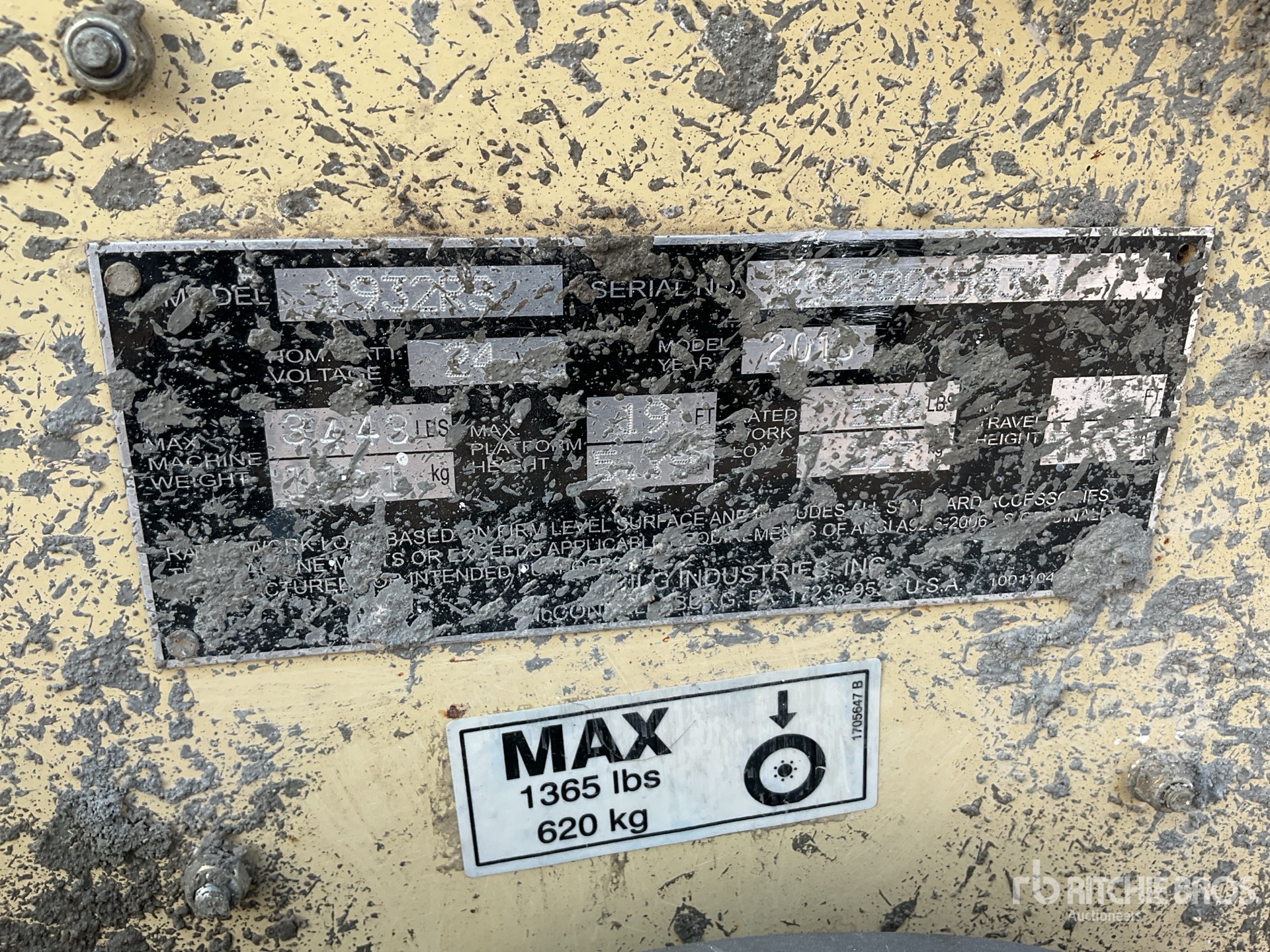 General Appearance with N.º de serie/VIN