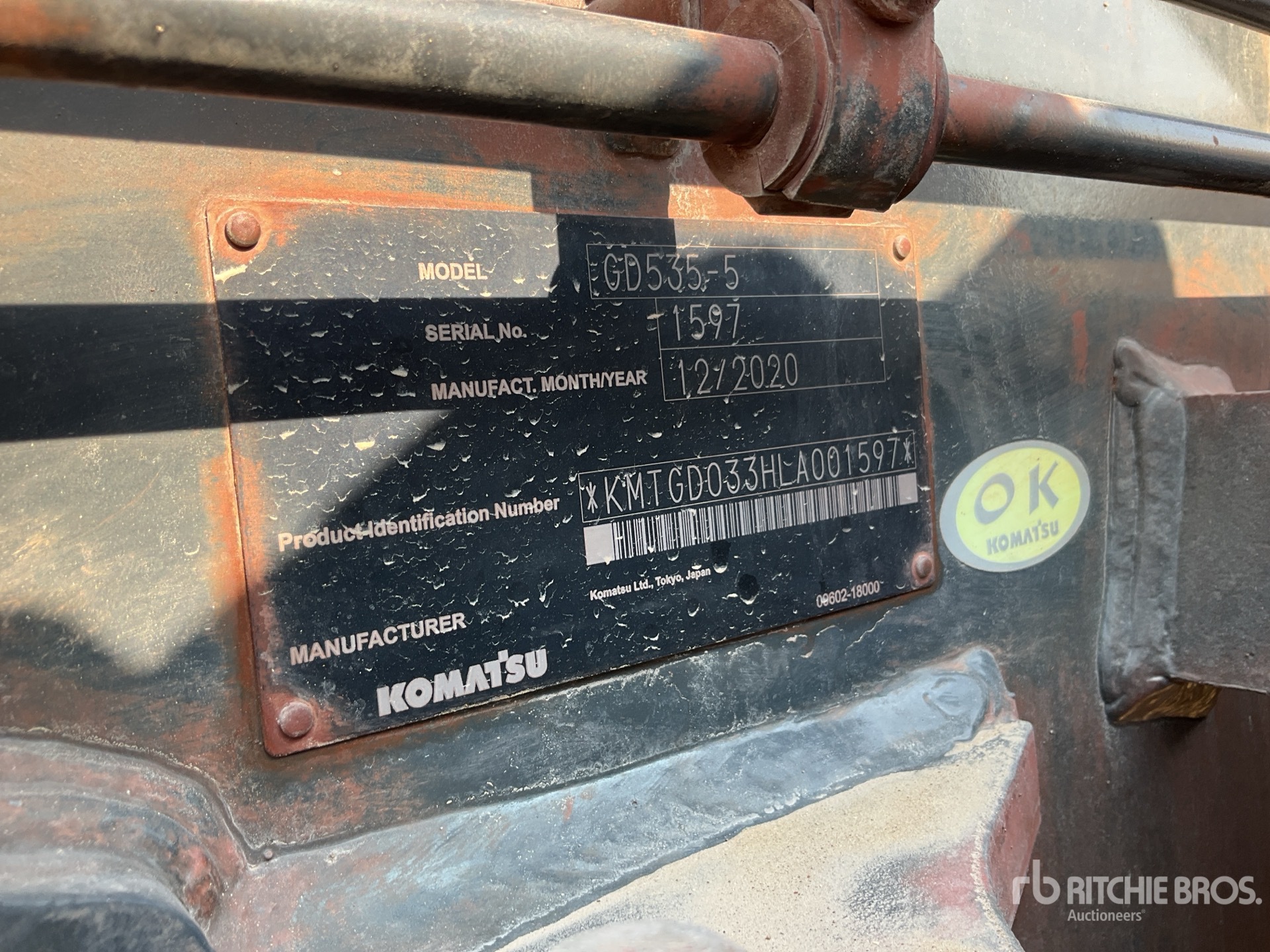 General Appearance with N.º de serie/VIN