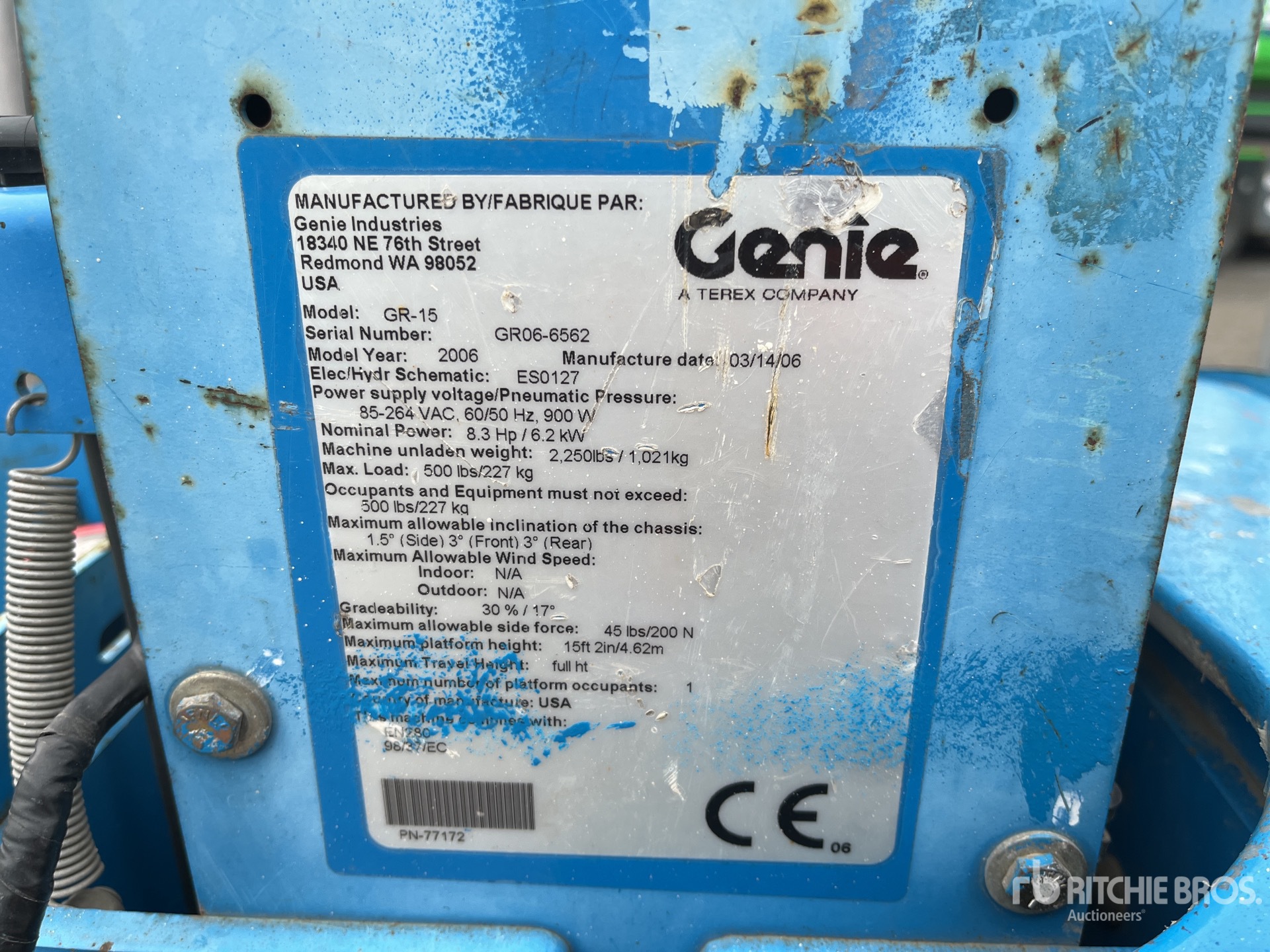 General Appearance with Numer seryjny/numer identyfikacyjny pojazdu