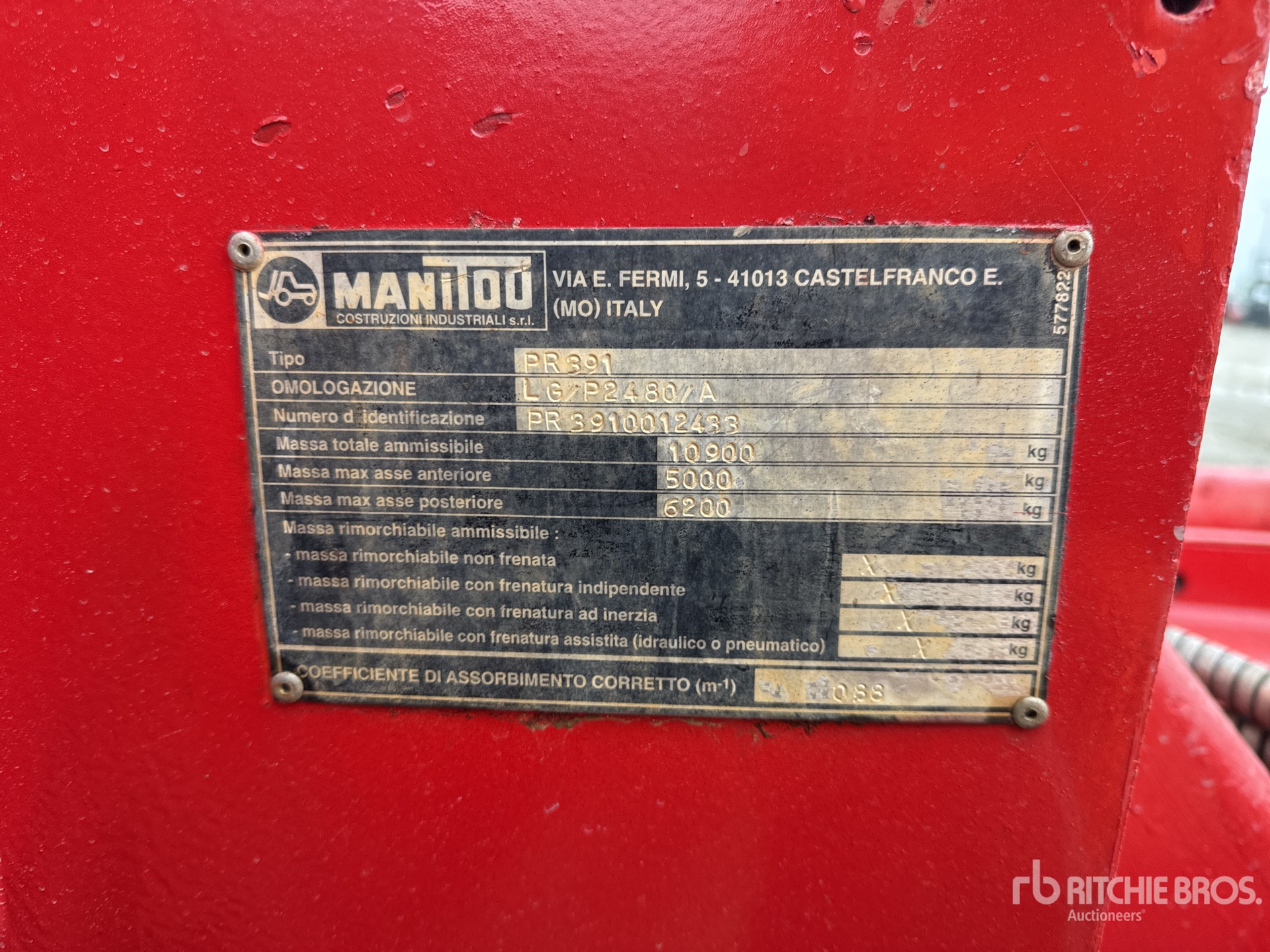 General Appearance with Numer seryjny/numer identyfikacyjny pojazdu