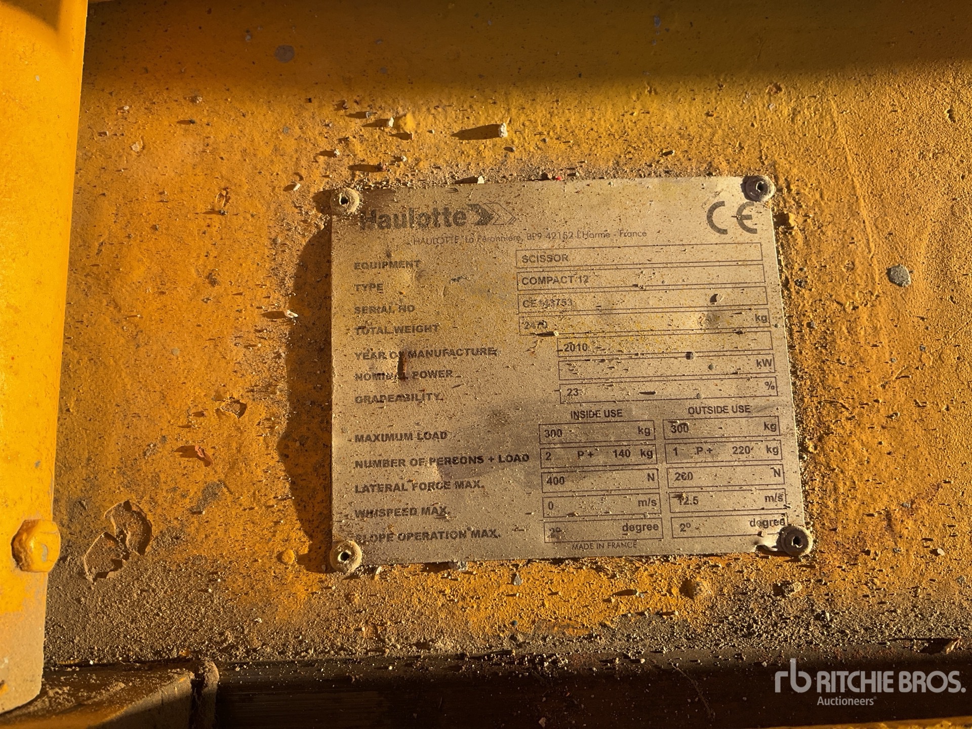 General Appearance with N.º de serie/VIN