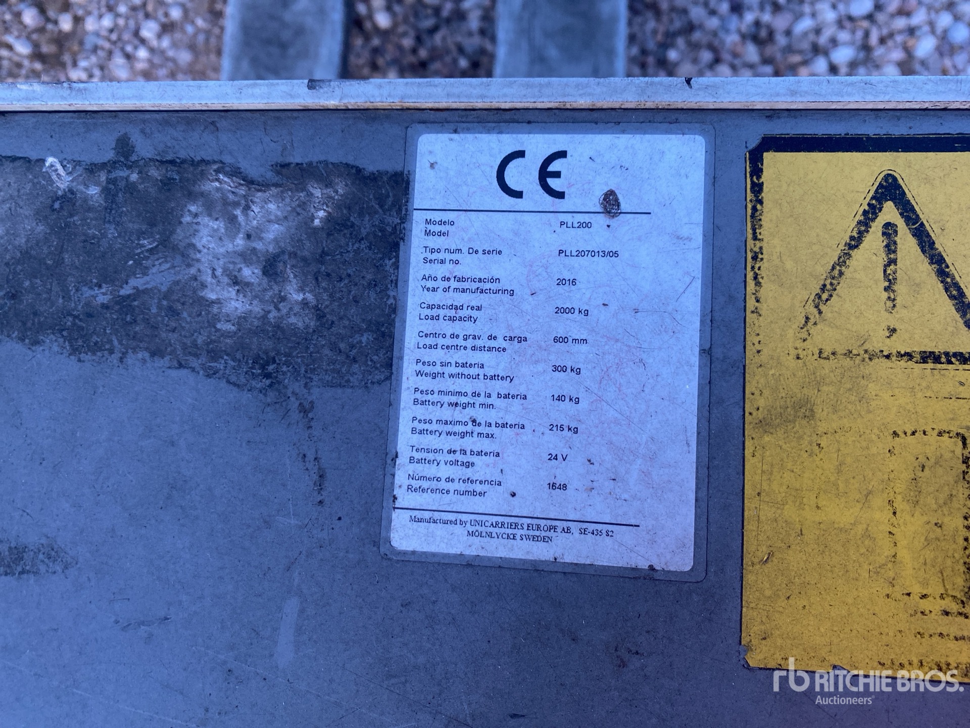 General Appearance with N.º de serie/VIN