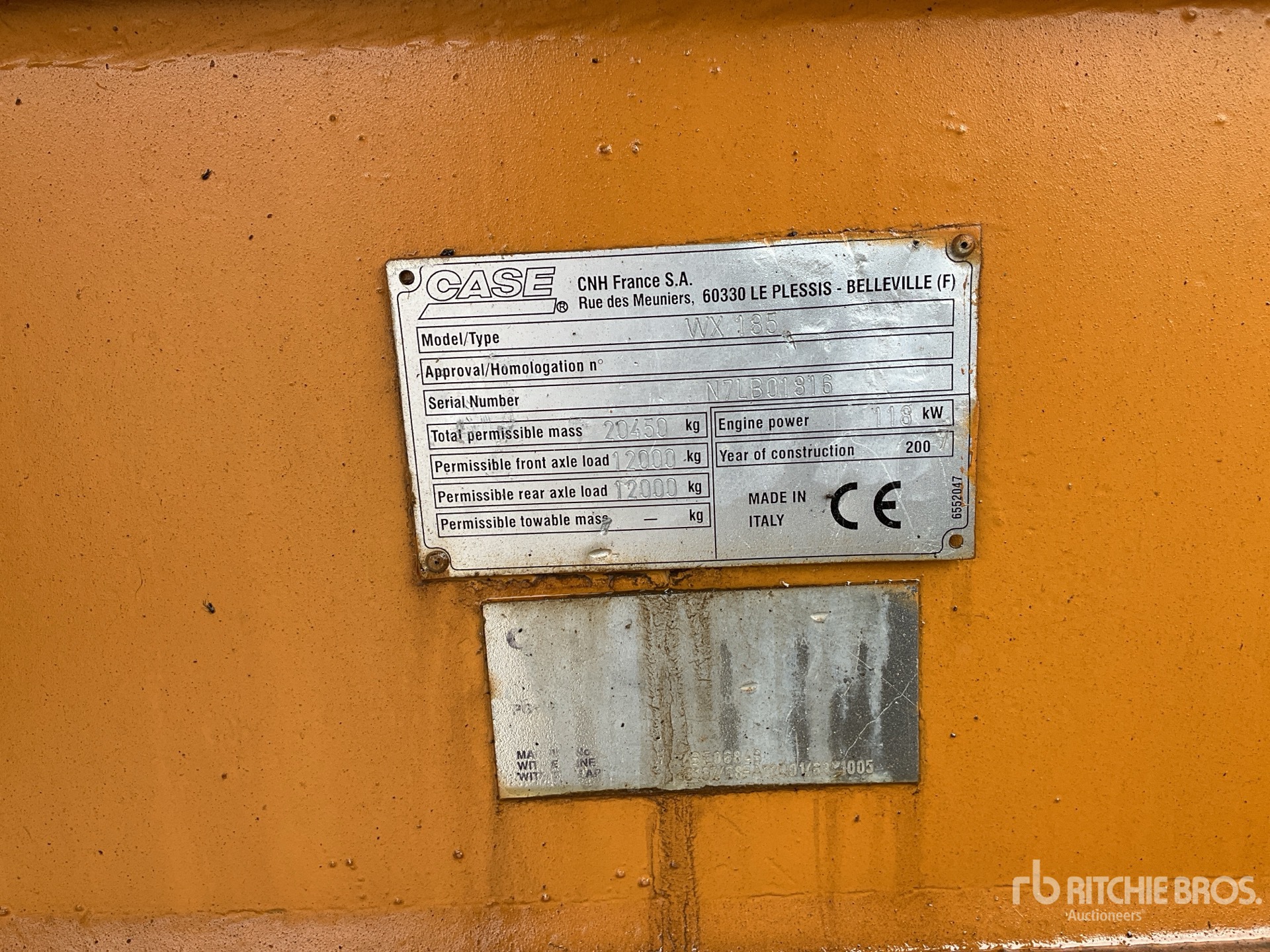 General Appearance with Numéro de série/Numéro d'identification du véhicule automobile