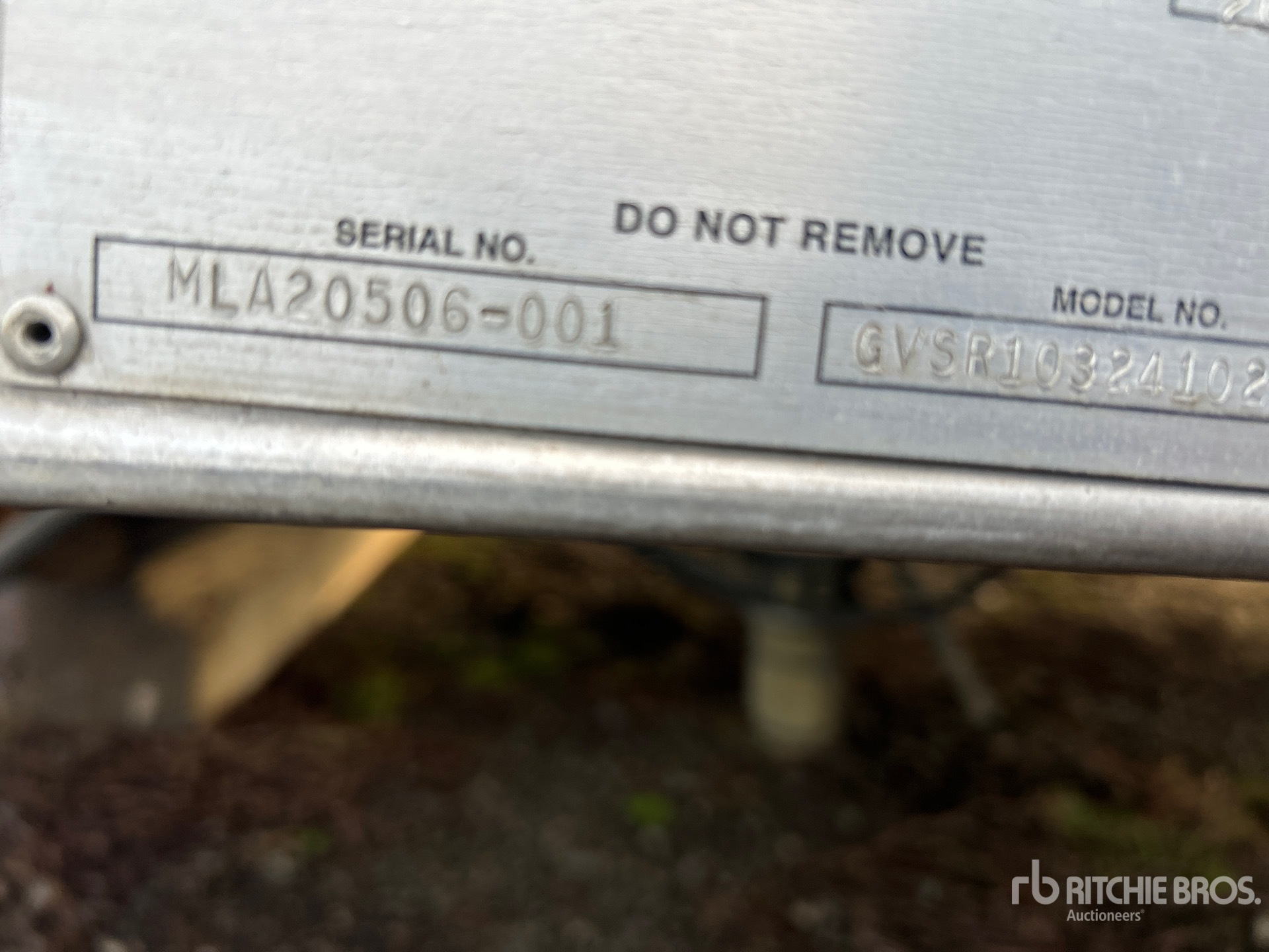 General Appearance with N.º de serie/VIN