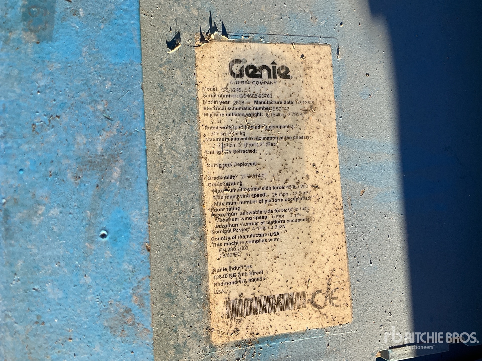 General Appearance with Numer seryjny/numer identyfikacyjny pojazdu