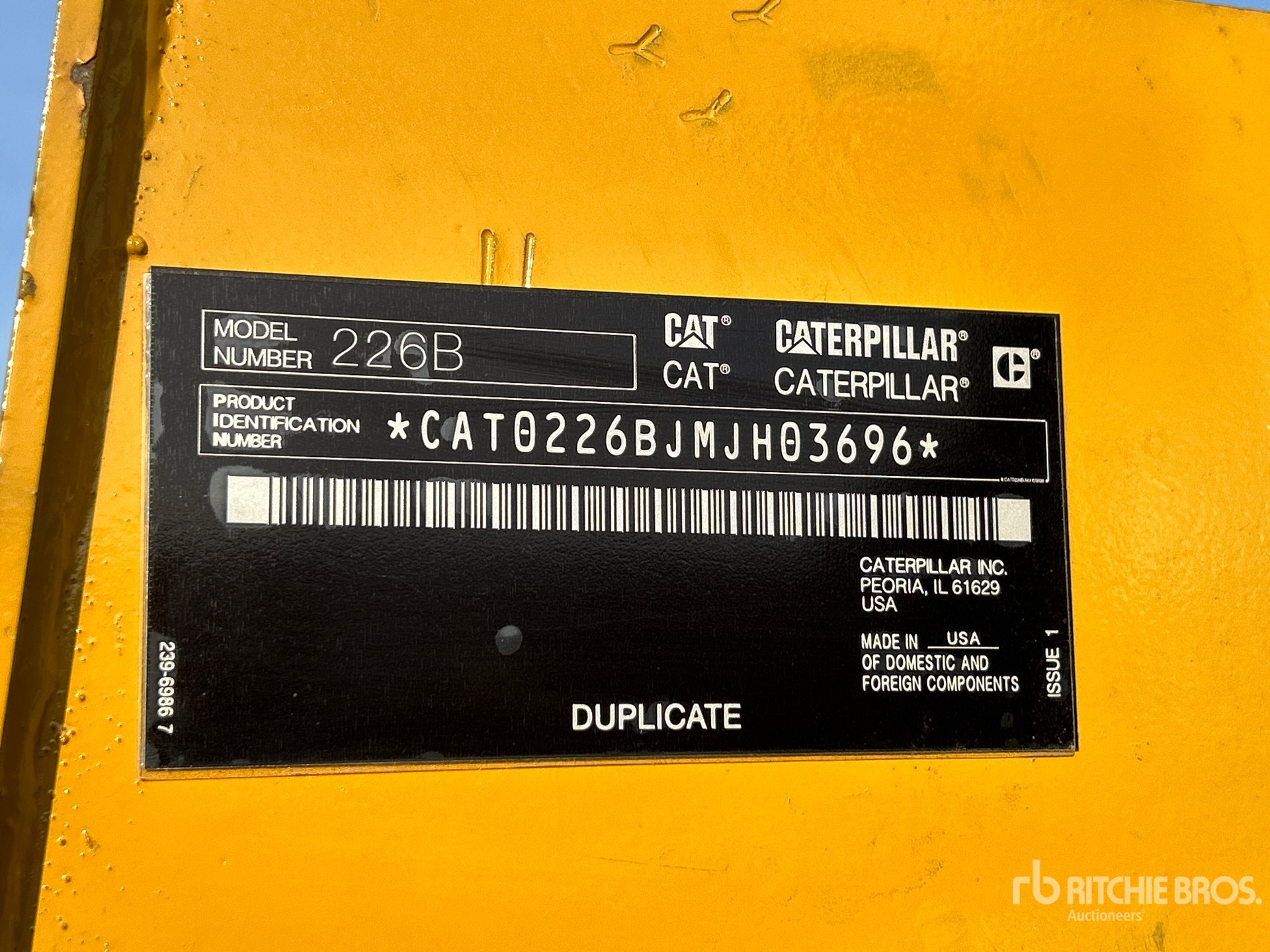 General Appearance with Numer seryjny/numer identyfikacyjny pojazdu